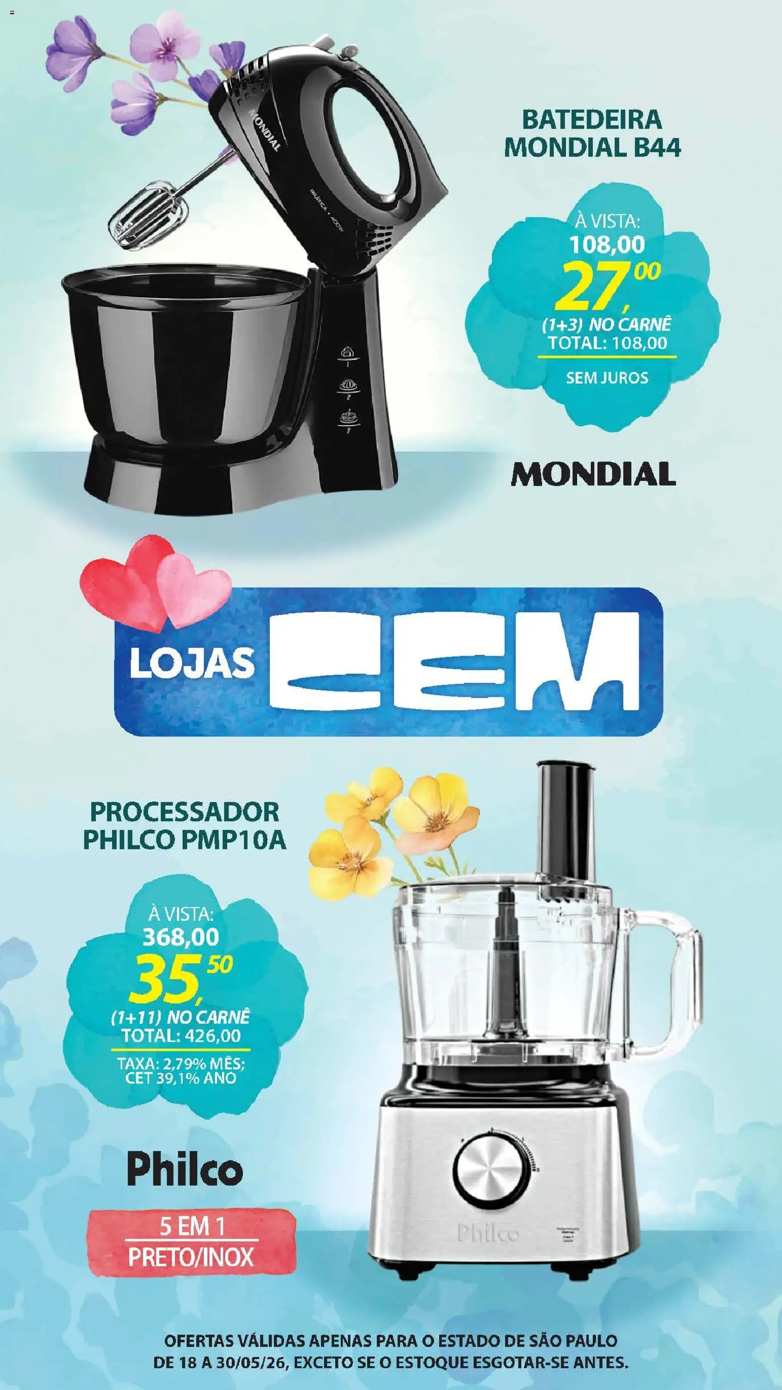 Lojas Cem - Ofertas atuais de 18/05/2026 ? Não perca as melhores promoções! | Brasil