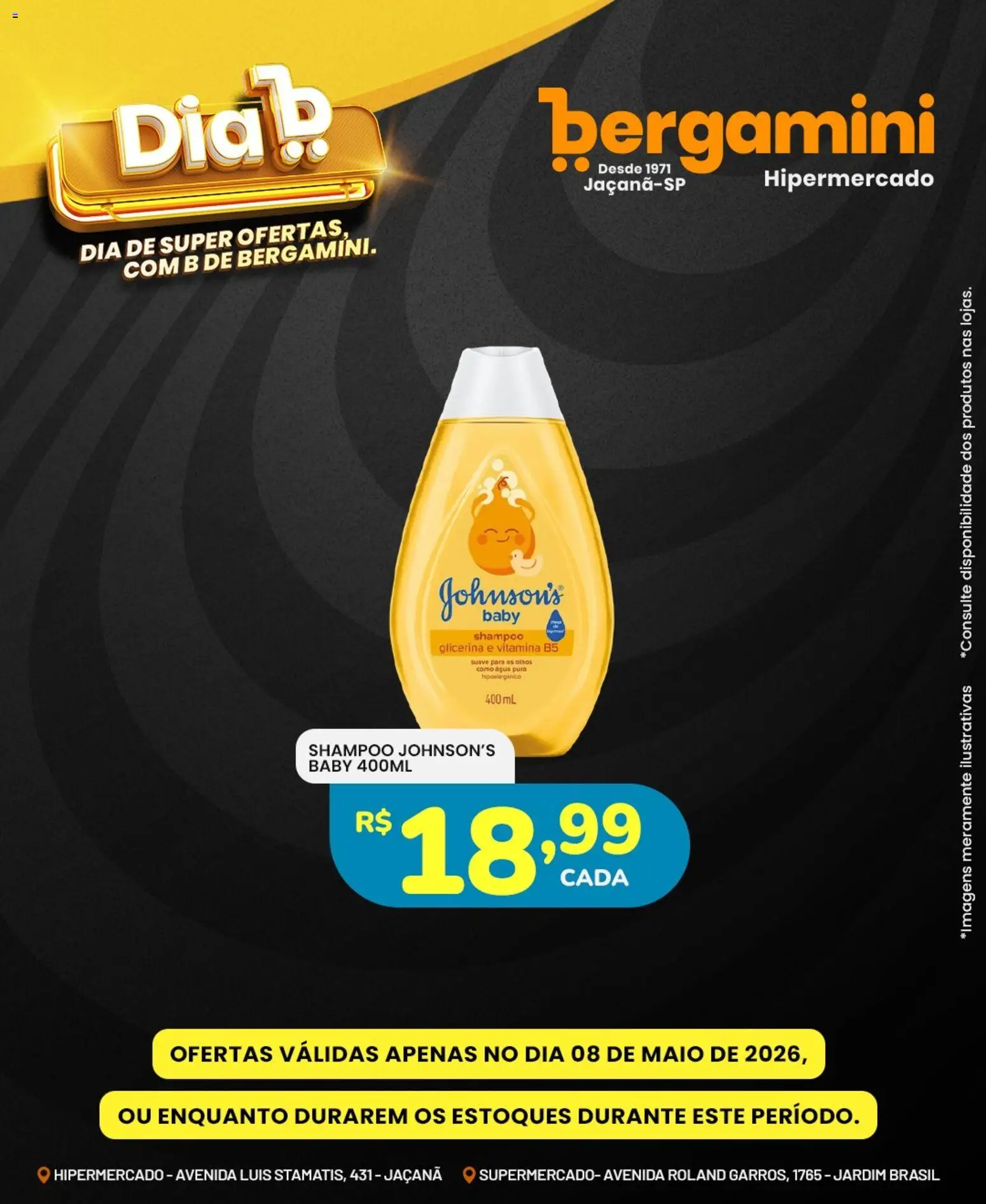Supermercado Bergamini Folheto - válido de 08.05.2026 | Página: 15 | Produtos: Shampoo, Maiô
