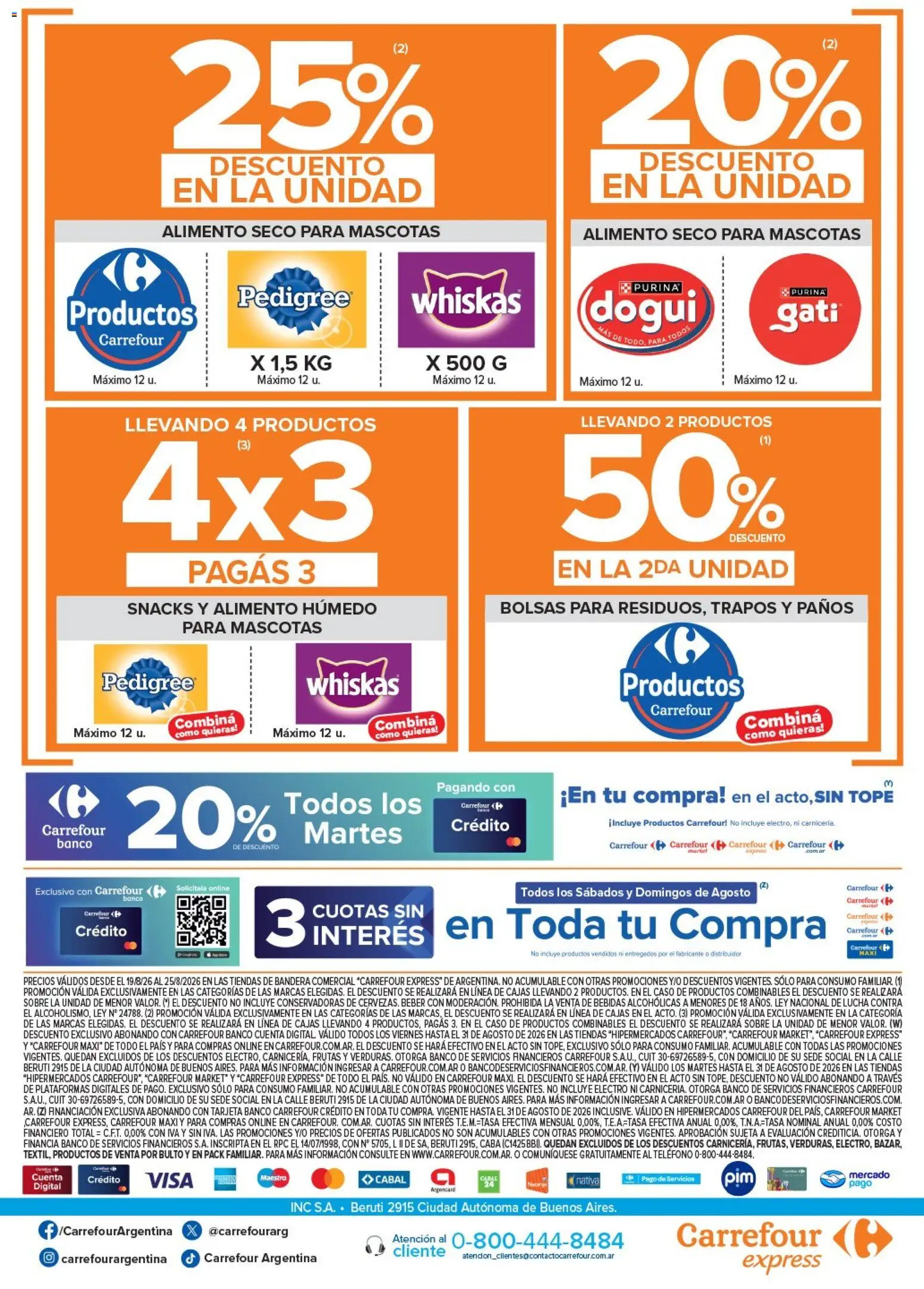 Carrefour - Carrefour Express │ válido desde el 19/08/2026 | Página: 6 | Productos: Teléfono, Sobre, Bebidas, Snacks