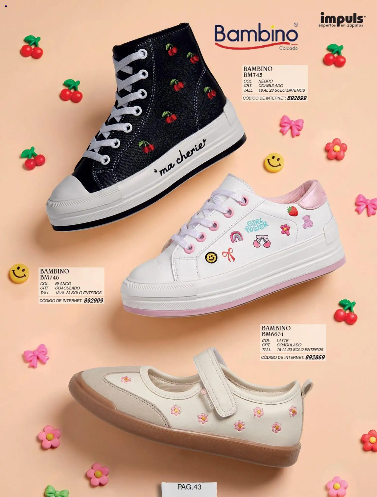 Nuevas ofertas de Impuls válidas en toda la República Mexicana desde el 01/07/2026. ¡Encuentra las mejores ofertas en Impuls catálogo Niña! | Página: 45 | Productos: Zapatos