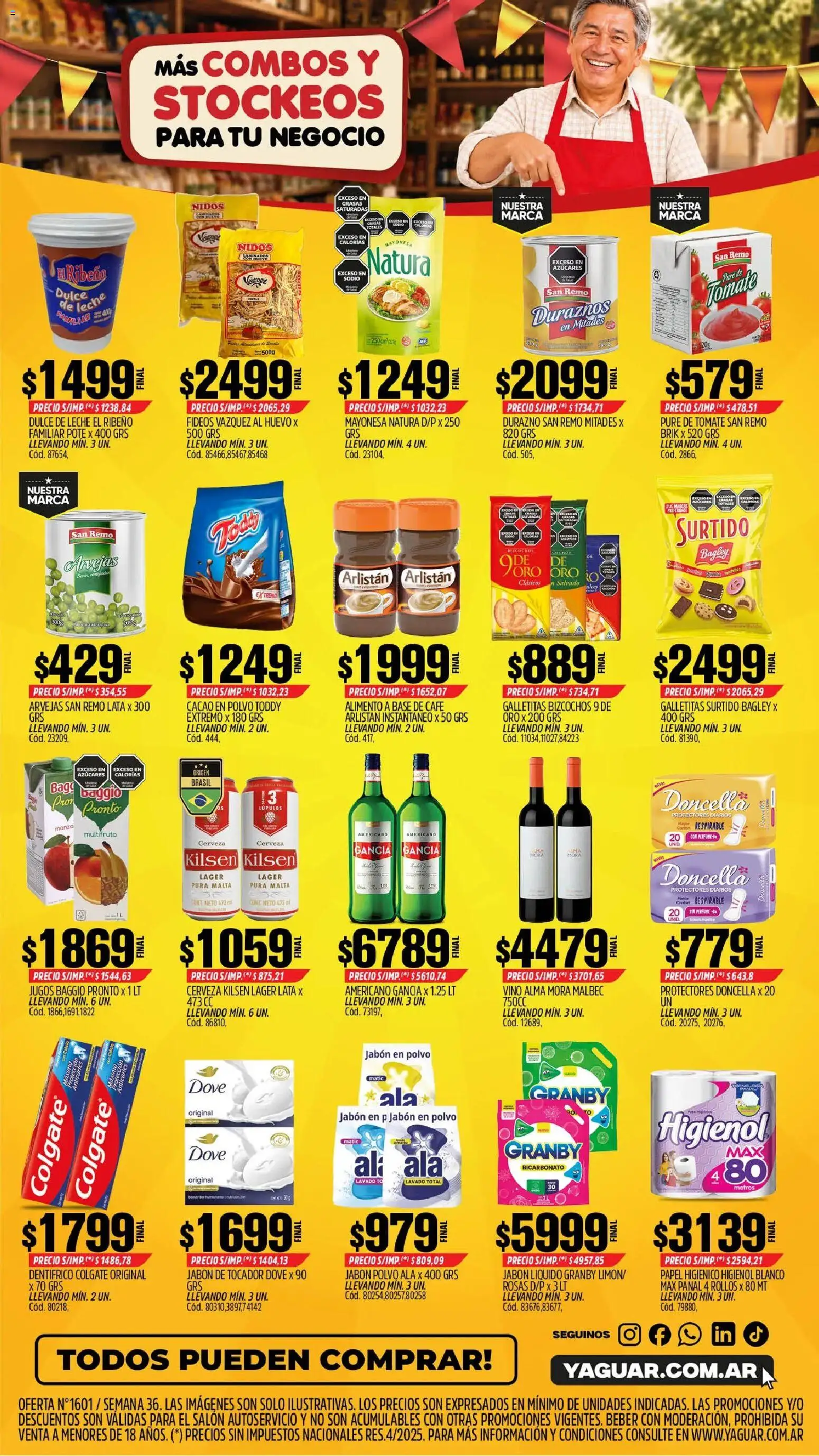 Yaguar - Oferta Semanal Chaco │ válido desde el 31/08/2026 | Página: 2 | Productos: Huevo, Vino, Cerveza, Cacao