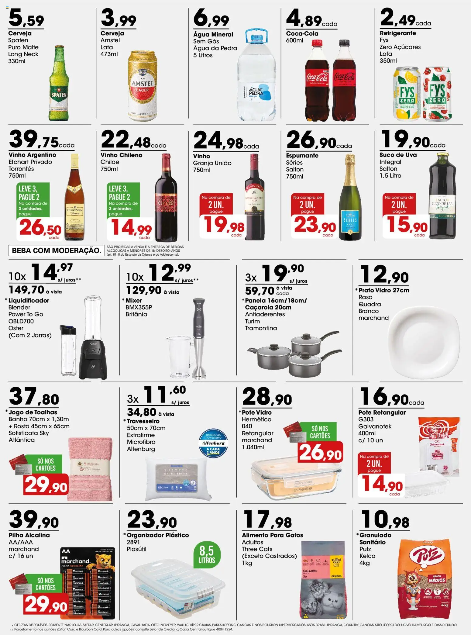 Zaffari Folheto - válido de 17/08/2026 | Página: 3 | Produtos: Espumante, Bebidas, Suco, Bourbon