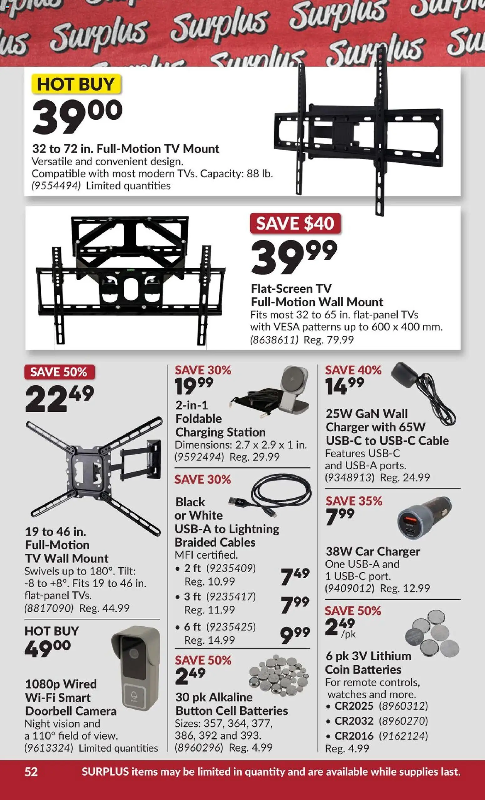Princess Auto flyer valid from Jul 14, 2026 | Page: 65 | Products: Tv, Camera, Cable