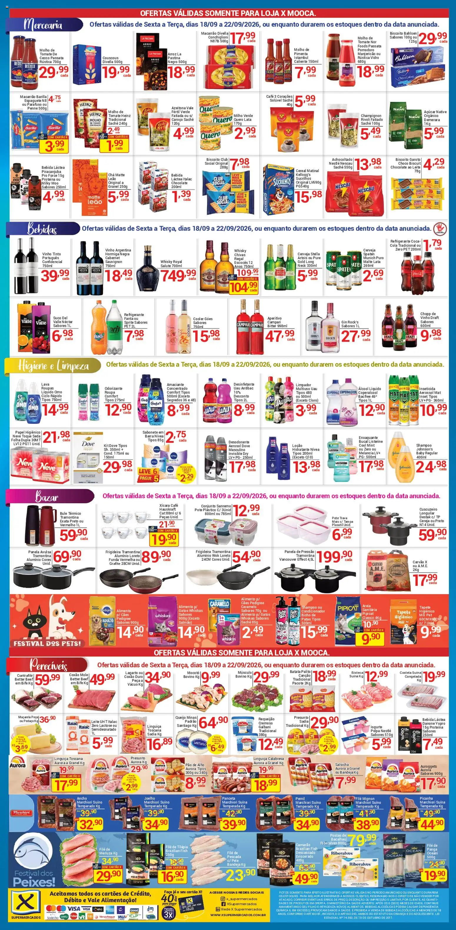 X Supermercados Folheto - válido de 18/09/2026 | Página: 2 | Produtos: Hauskraft, Chá, Roupas, Dove