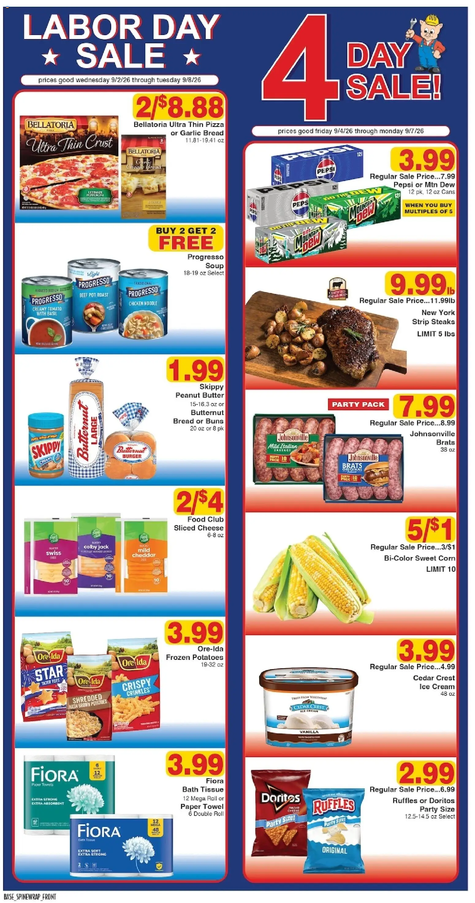 Piggly Wiggly Weekly Ad - valid from 09/02/2026 | Page: 1 | Products: Pizza, Potatoes, Garlic, Pepsi