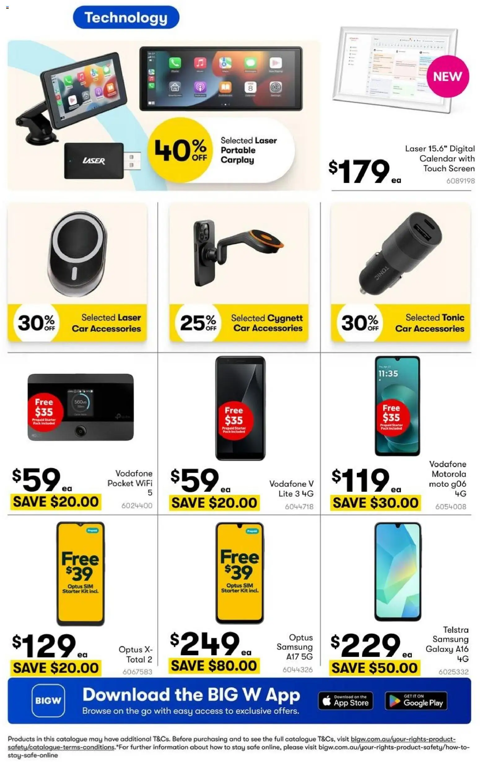 Big W catalogue - valid from 20/08/2026 | Page: 32 | Products: Accessories, Portable, Safe, Screen