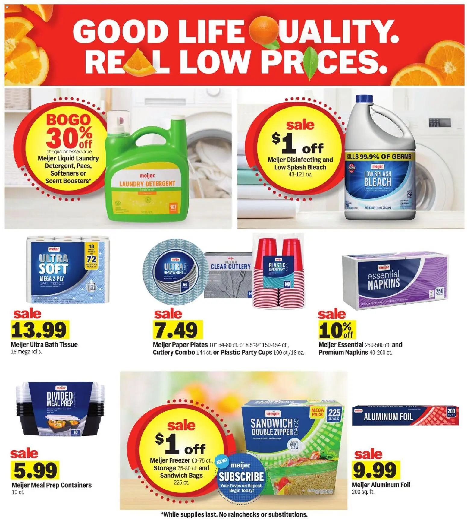 Meijer Weekly Ad - valid from 08/19/2026 | Page: 16 | Products: Bath, Detergent, Aluminum foil, Freezer
