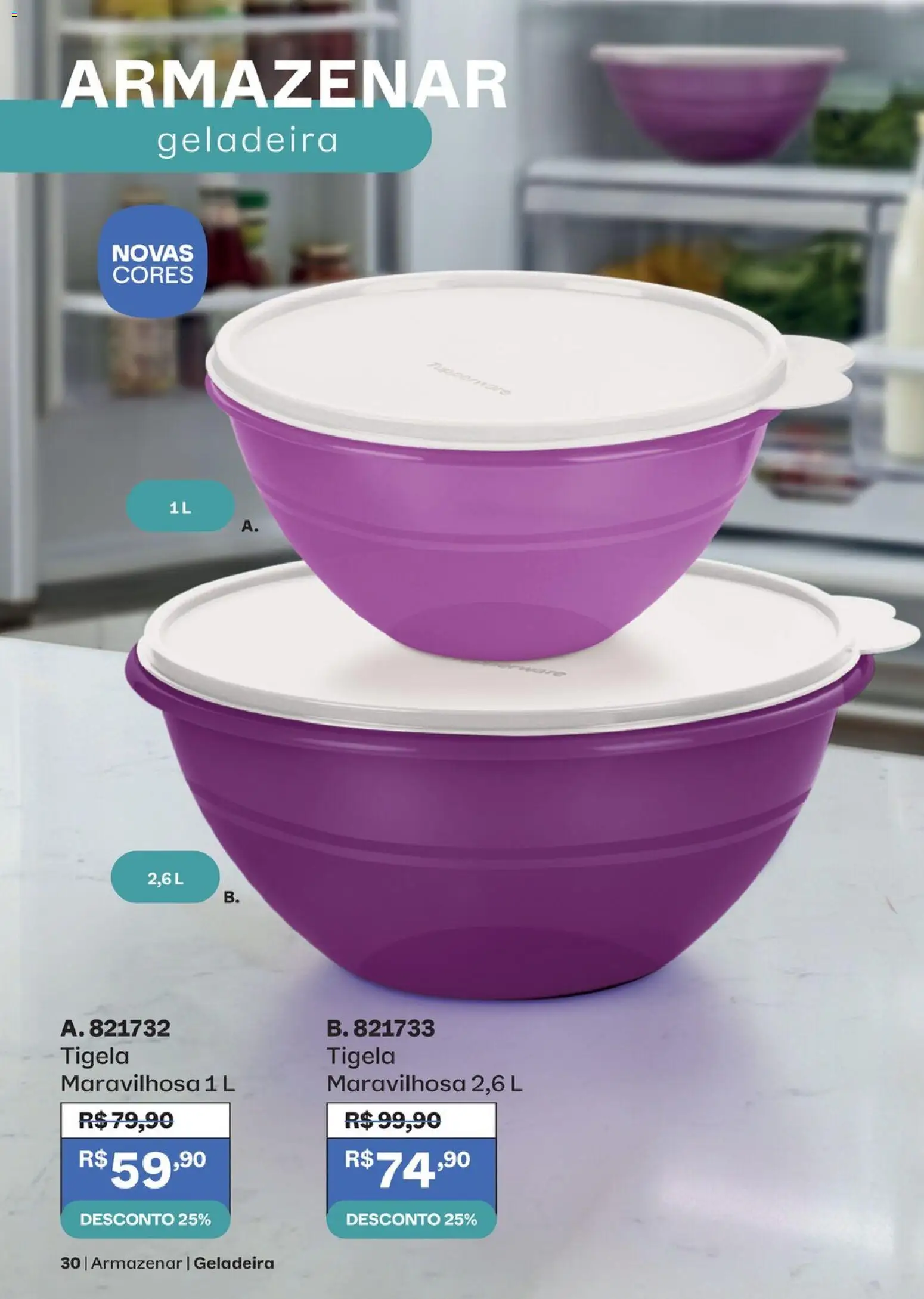 Tupperware Folheto - válido de 01/09/2026 | Página: 30 | Produtos: Geladeira, Tigela