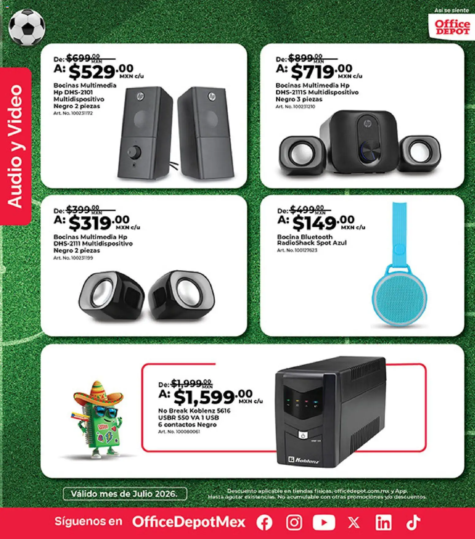 Nuevas ofertas de Office Depot válidas en toda la República Mexicana desde el 01/07/2026. ¡Encuentra las mejores ofertas en Office Depot catálogo! | Página: 4