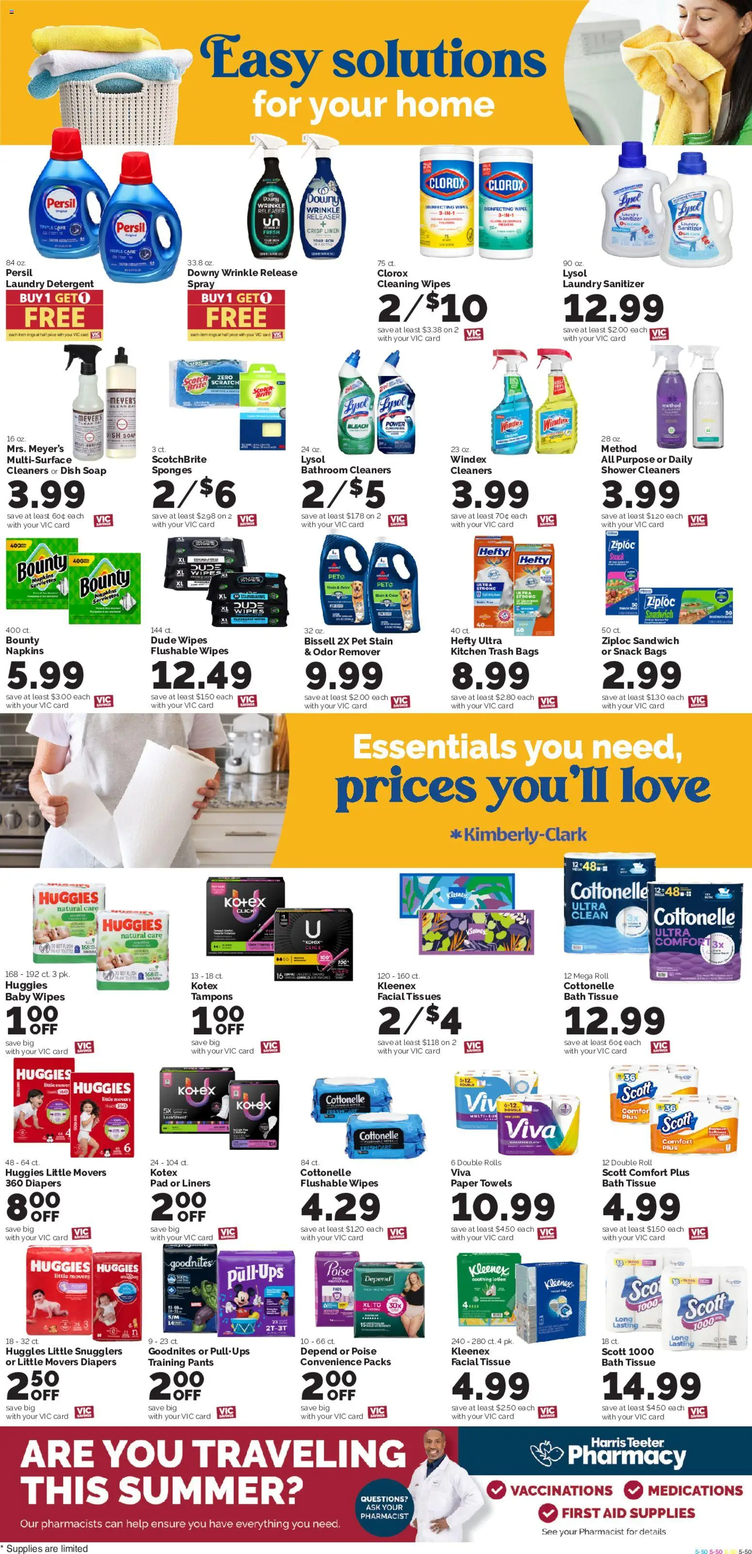 Harris Teeter Weekly Ad - NC - valid from 08/12/2026 | Page: 10 | Products: Laundry detergent, Soap, Tampons, Pants
