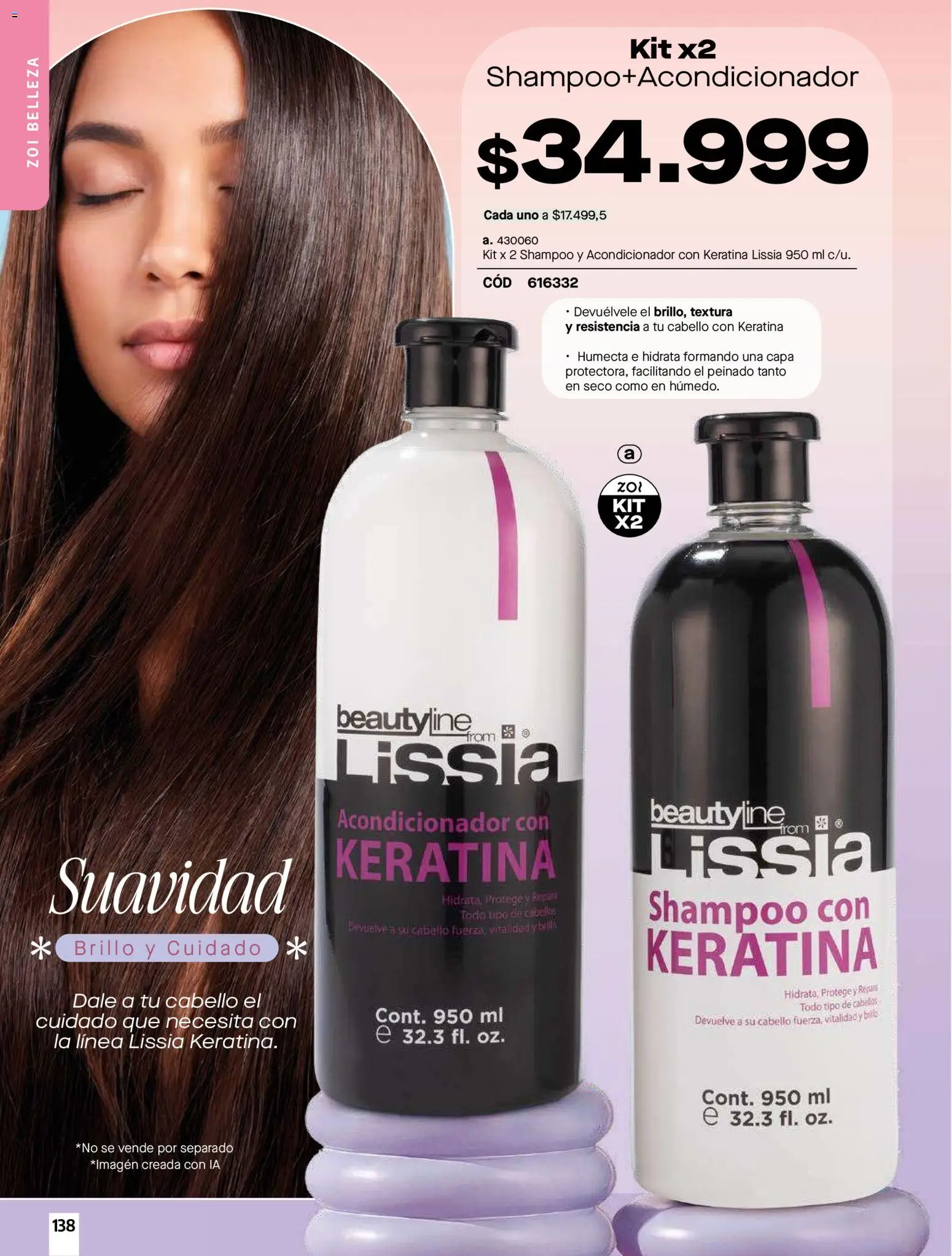 Carmel revista - valida desde el 01/10/2026 | Página: 138 | Productos: Shampoo, Brillo, Acondicionador, Peinado
