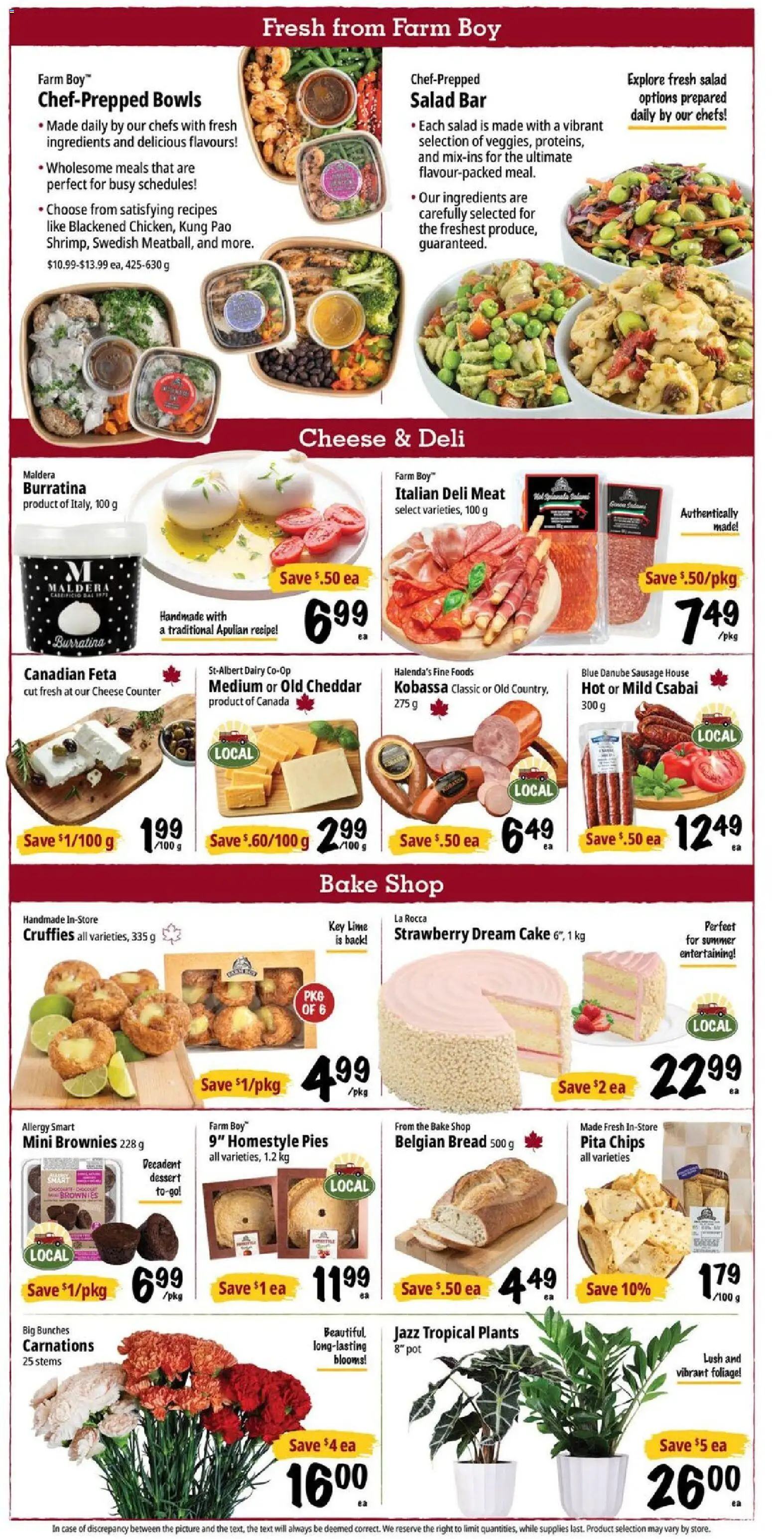 Farm Boy flyer valid from Jul 23, 2026 | Page: 3 | Products: Chips, Salad, Case, Cheese