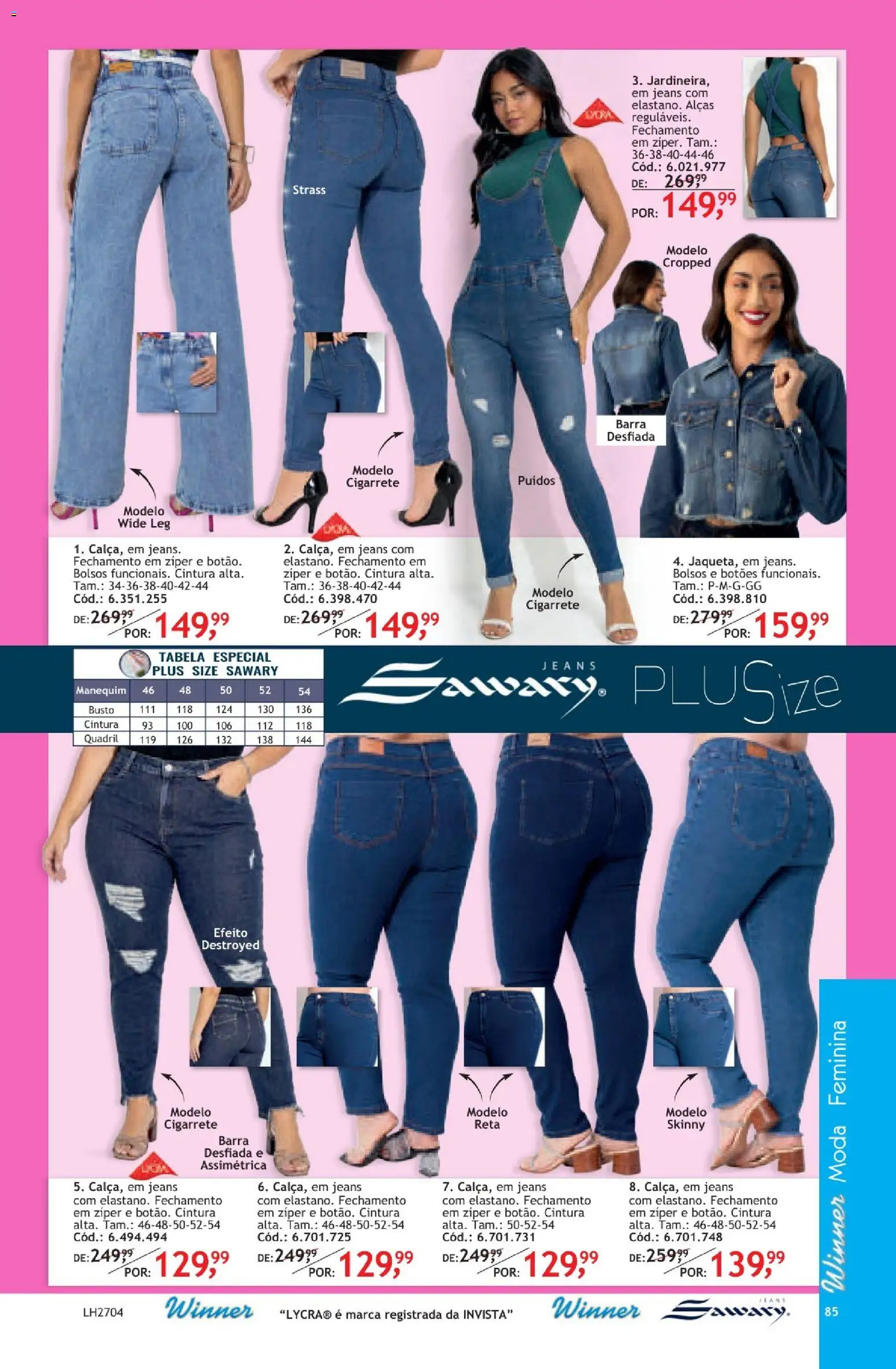 Quatro Estações Folheto - válido de 01/10/2026 | Página: 87 | Produtos: Jeans