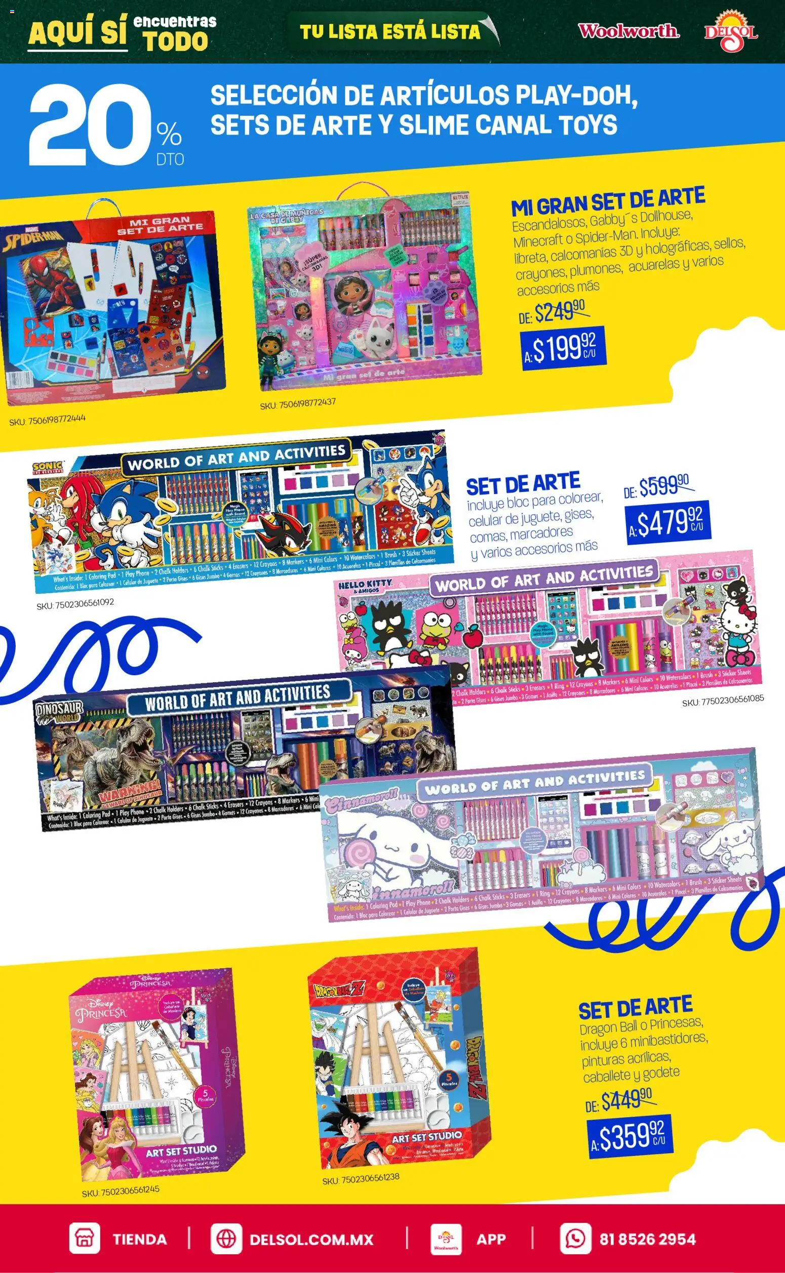 Nuevas ofertas de Del Sol y Woolworth válidas en toda la República Mexicana desde el 25/06/2026. ¡Encuentra las mejores ofertas en Del Sol y Woolworth catálogo Back To School! | Página: 73