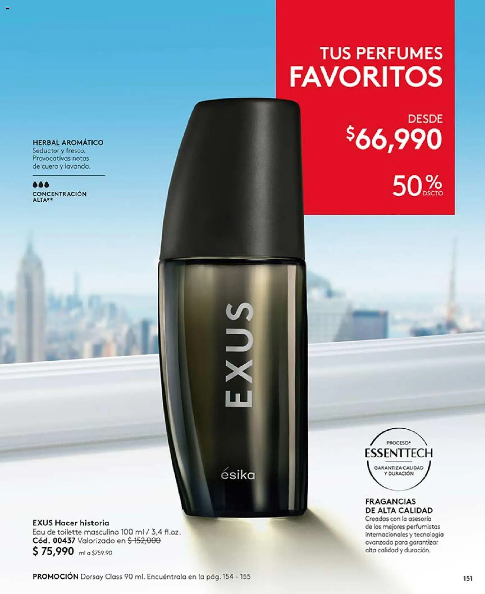 Ésika revista - valida desde el 13.03.2026 | Página: 151 | Productos: Eau de toilette