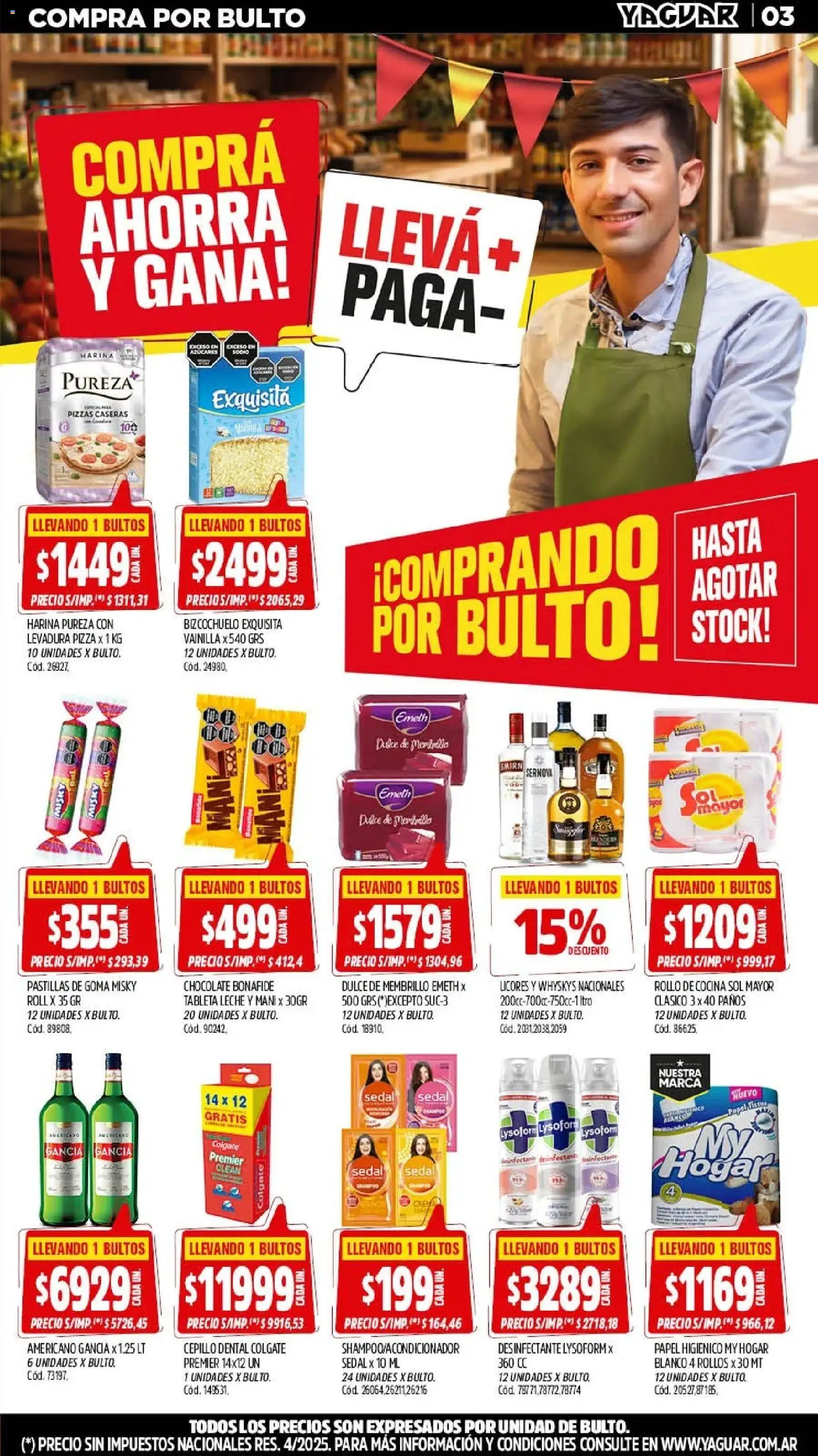 Yaguar - Oferta Semanal Salta │ válido desde el 28/09/2026 | Página: 3 | Productos: Levadura, Tableta, Vainilla, Dulce
