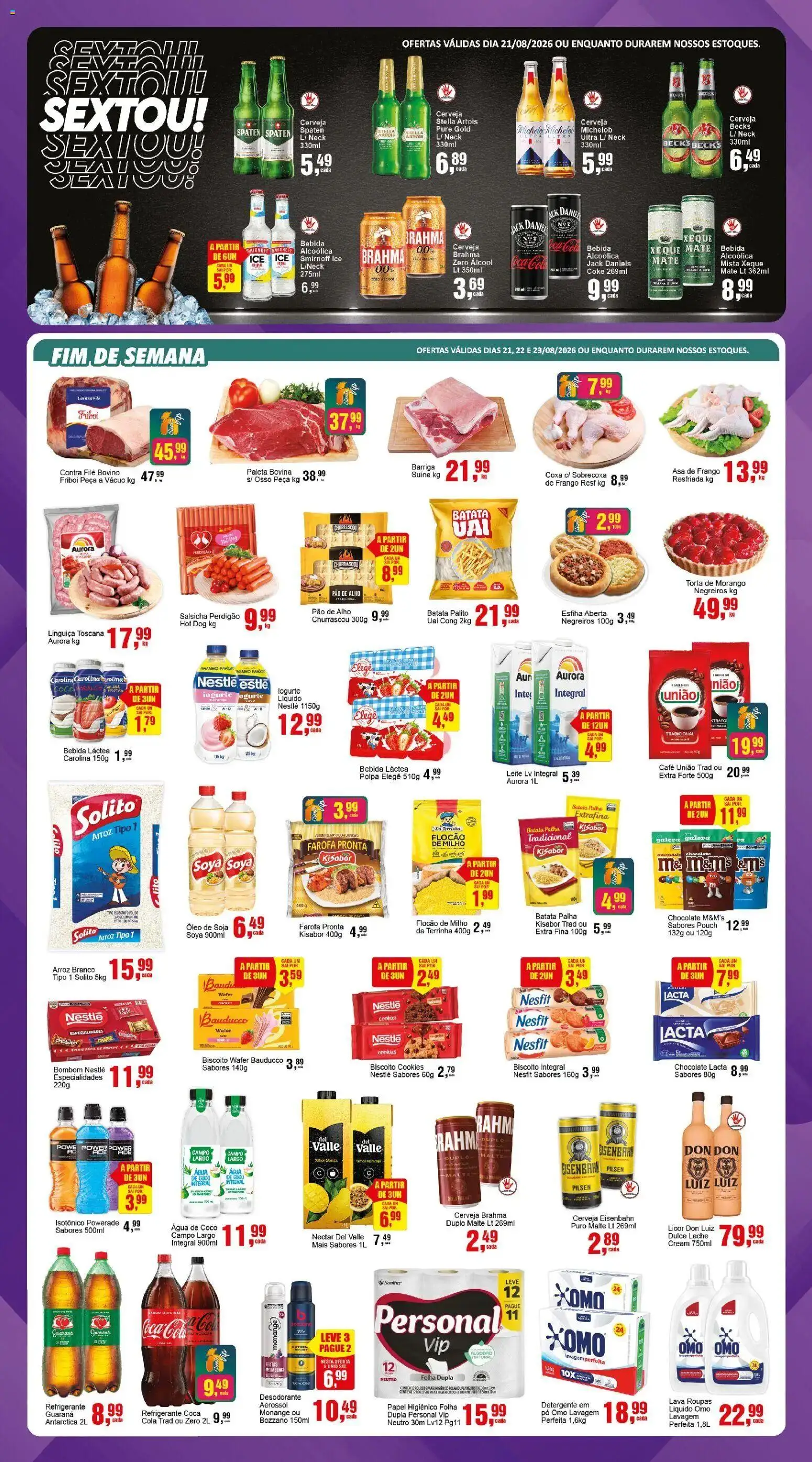 Negreiros Folheto - válido de 18/08/2026 | Página: 2 | Produtos: Frutas, Desodorante, Linguiça, Bombom