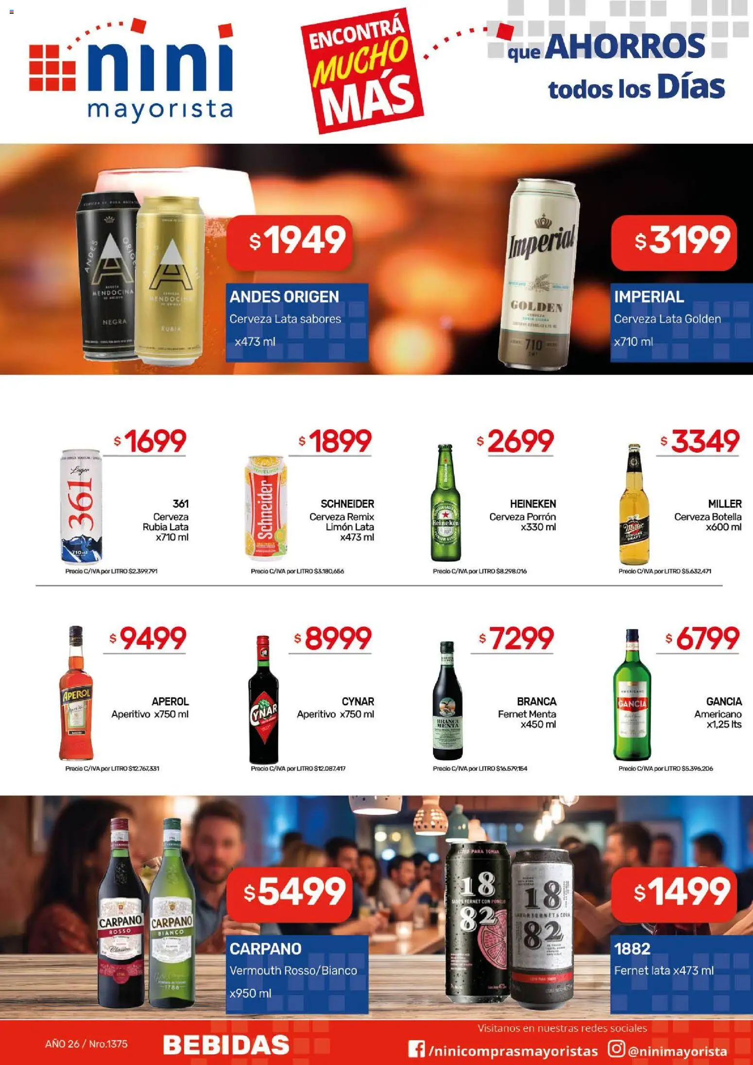 NINI Mayorista catálogo │ válido desde el 31/08/2026 | Página: 18 | Productos: Botella, Bebidas, Limón, Cerveza