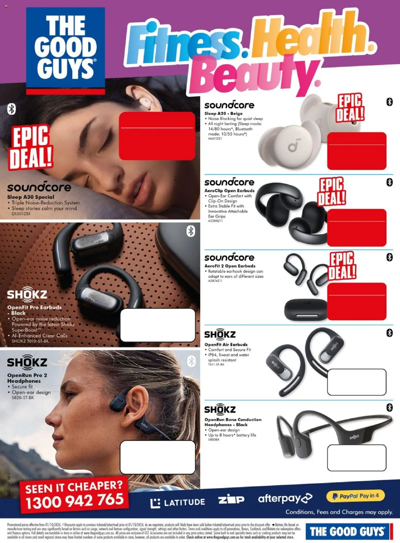 The Good Guys catalogue - valid from 01/10/2026 | Page: 15 | Products: Battery, Water, Stones, Headphones