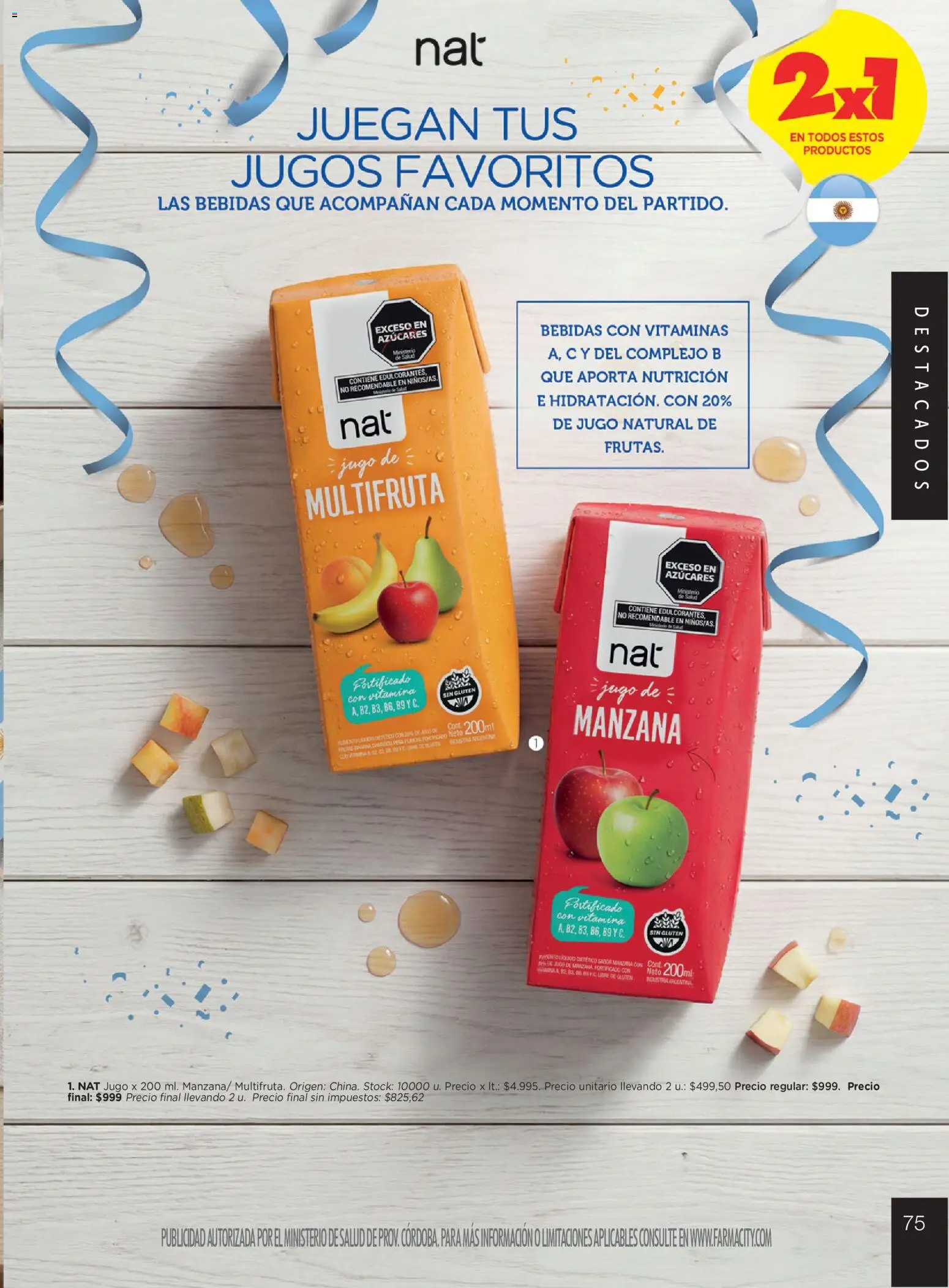 Farmacity catálogo │ válido desde el 02.06.2026 | Página: 75 | Productos: Vitaminas, Manzana, Jugo