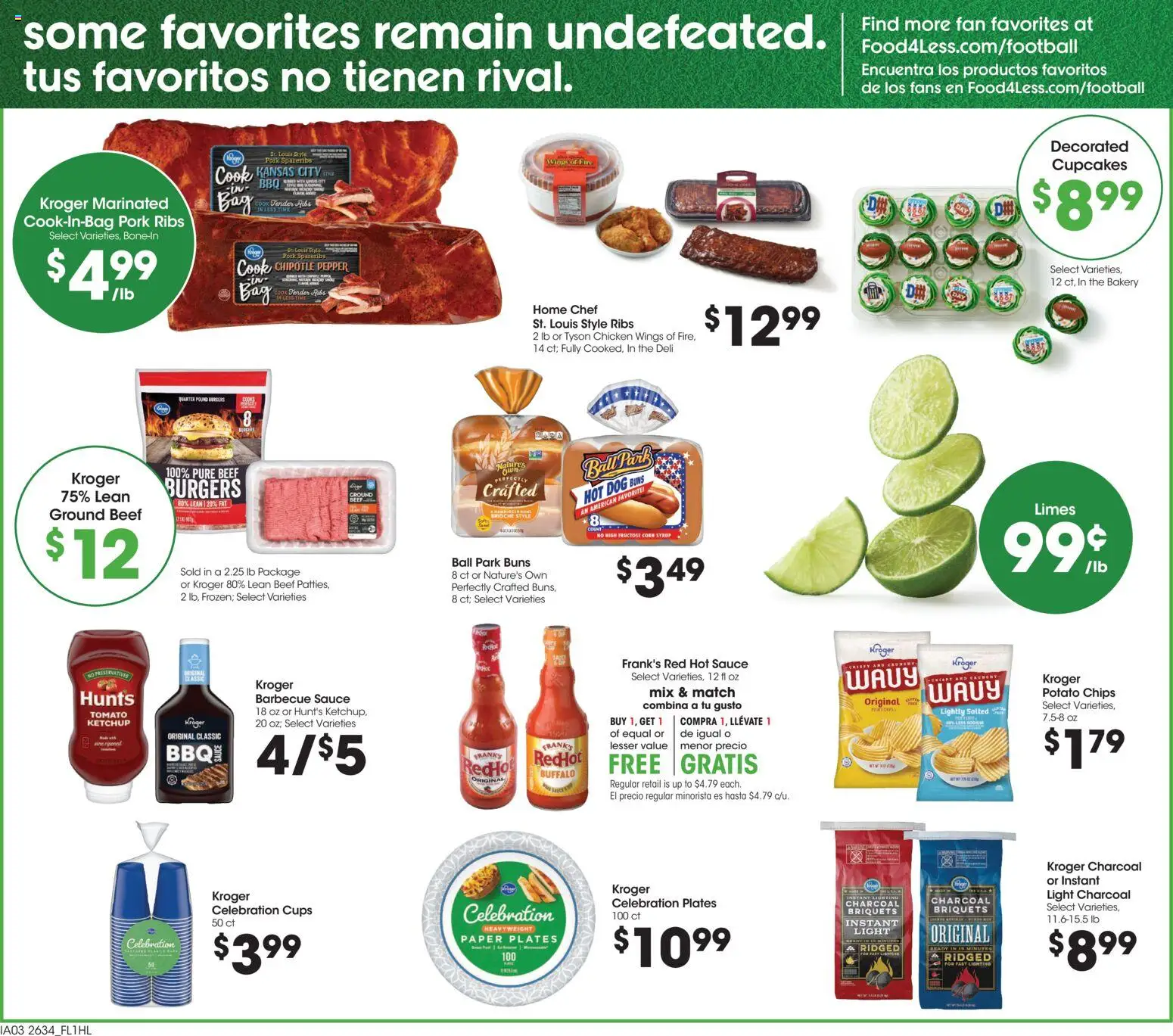 Food 4 Less Weekly Ad - valid from 09/23/2026 | Page: 6 | Products: Chicken wings, Pork, Beef, Ground beef