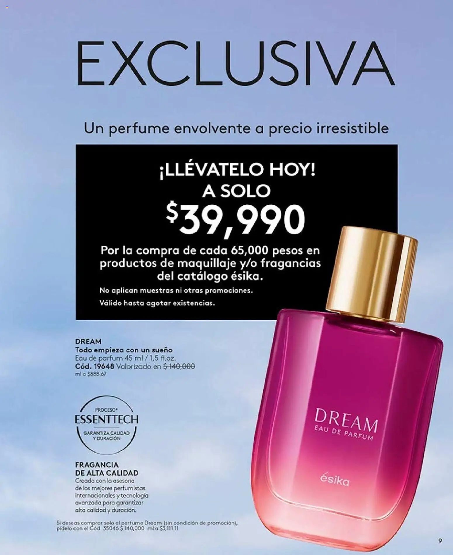 Ésika revista - valida desde el 28/08/2026 | Página: 9 | Productos: Perfume, Fragancia, Maquillaje