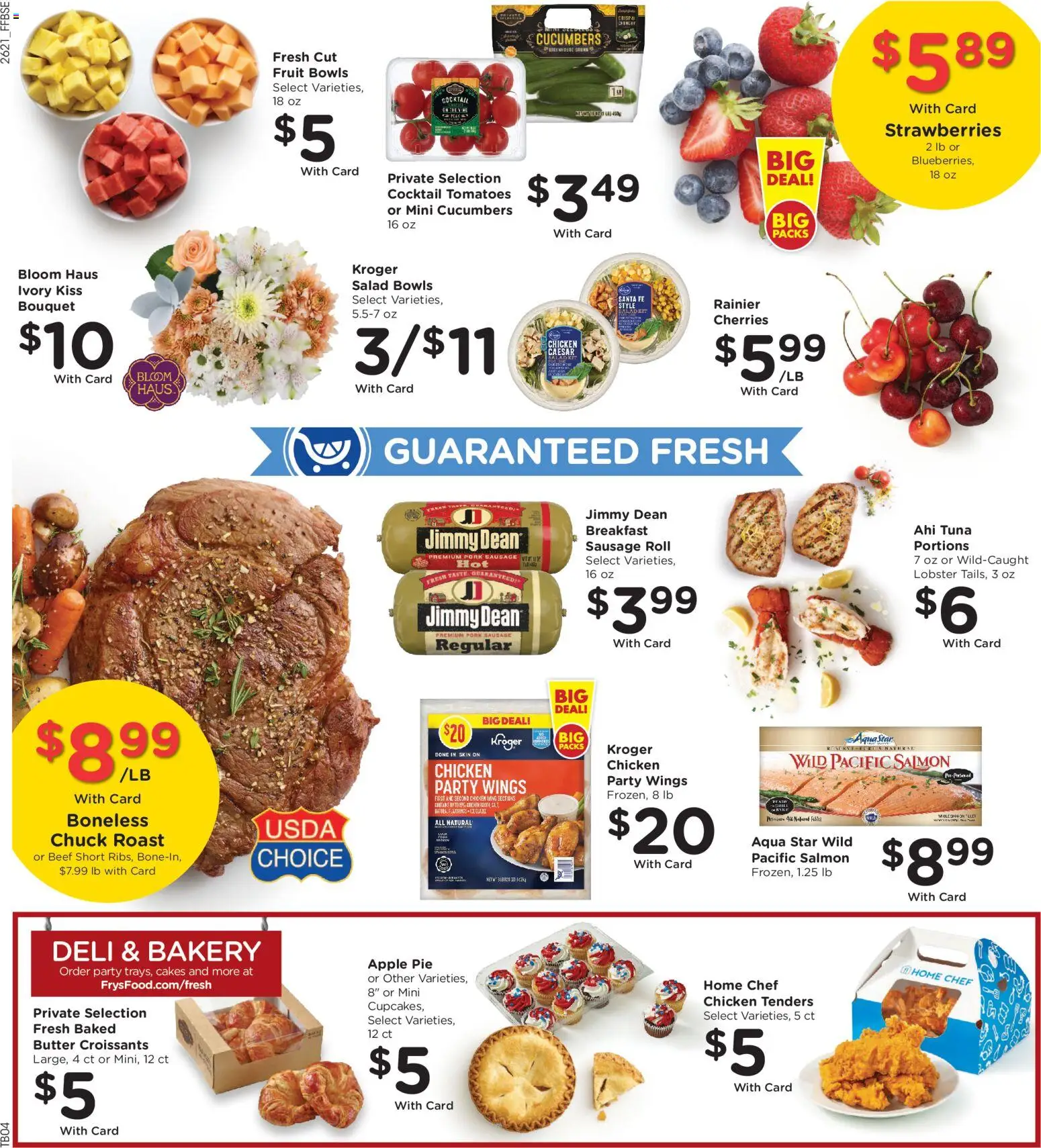 Fry's Food Weekly Ad - valid from 06/24/2026 | Page: 13 | Products: Bakery, Cherries, Tomatoes, Croissants