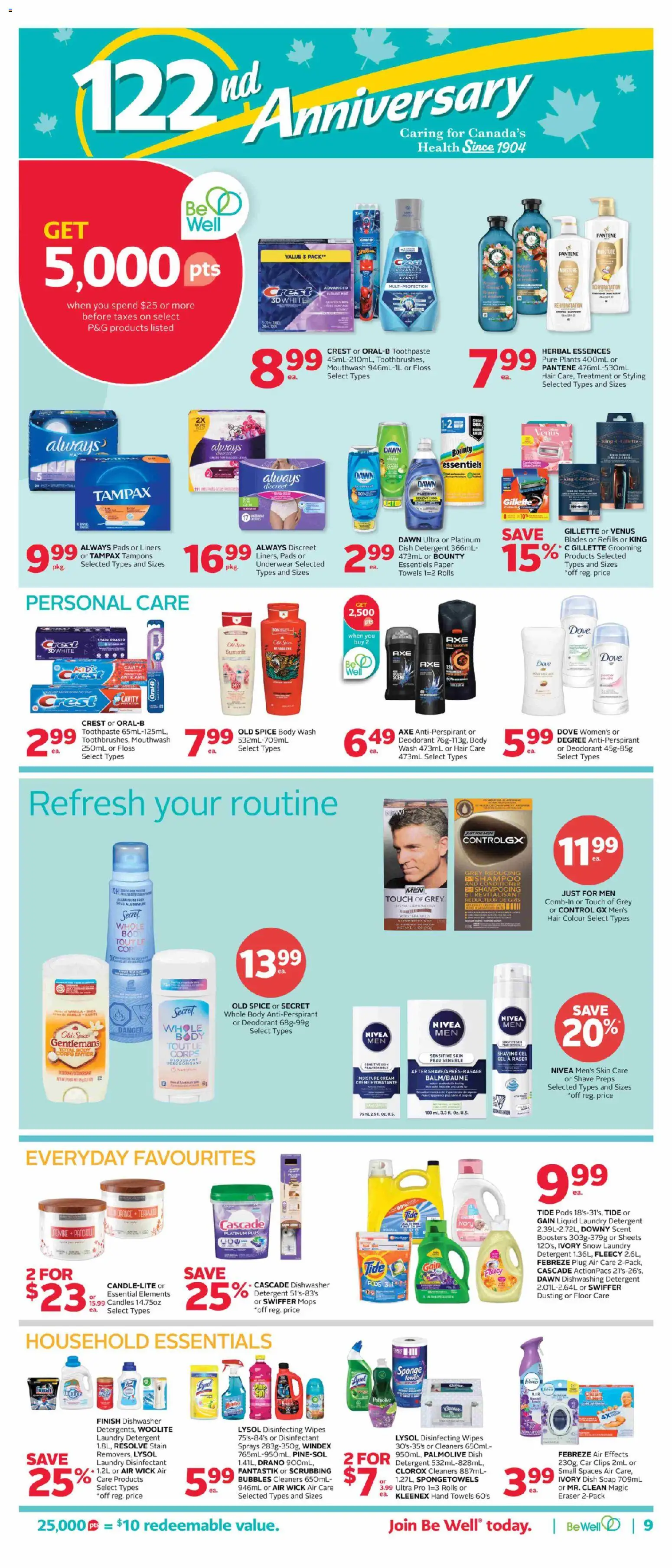 Rexall flyer valid from Sep 18, 2026 | Page: 18 | Products: Dishwasher, Soap, Deodorant, Underwear