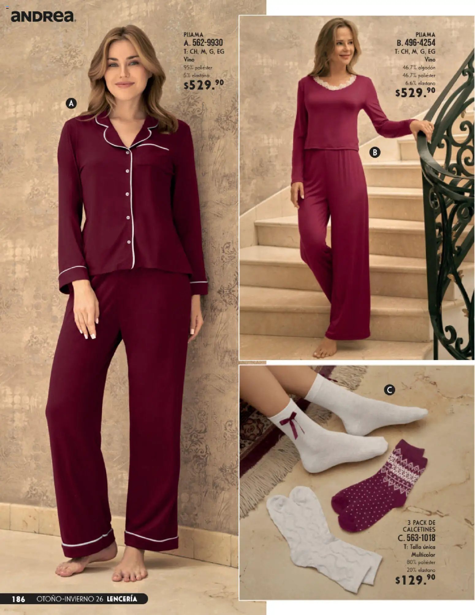 Nuevas ofertas de Andrea válidas en toda la República Mexicana desde el 23/08/2026. ¡Encuentra las mejores ofertas en Andrea catálogo Lencería & vestir interior! | Página: 46 | Productos: Pijama, Algodón, Vino, Lenceria