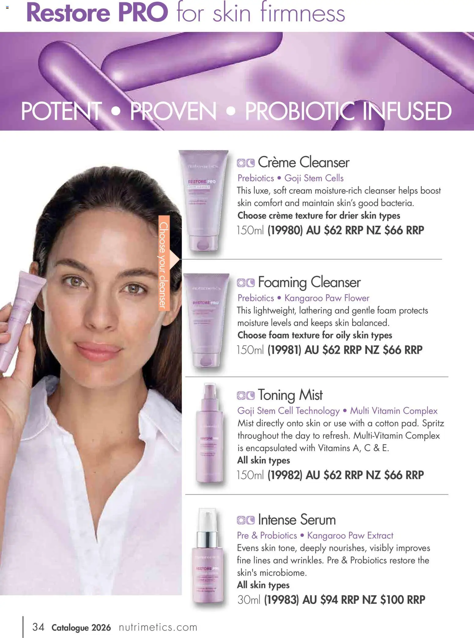 Nutrimetics catalogue - valid from 01/01/2026 | Page: 34 | Products: Cream, Multivitamin, Foam, Vitamin