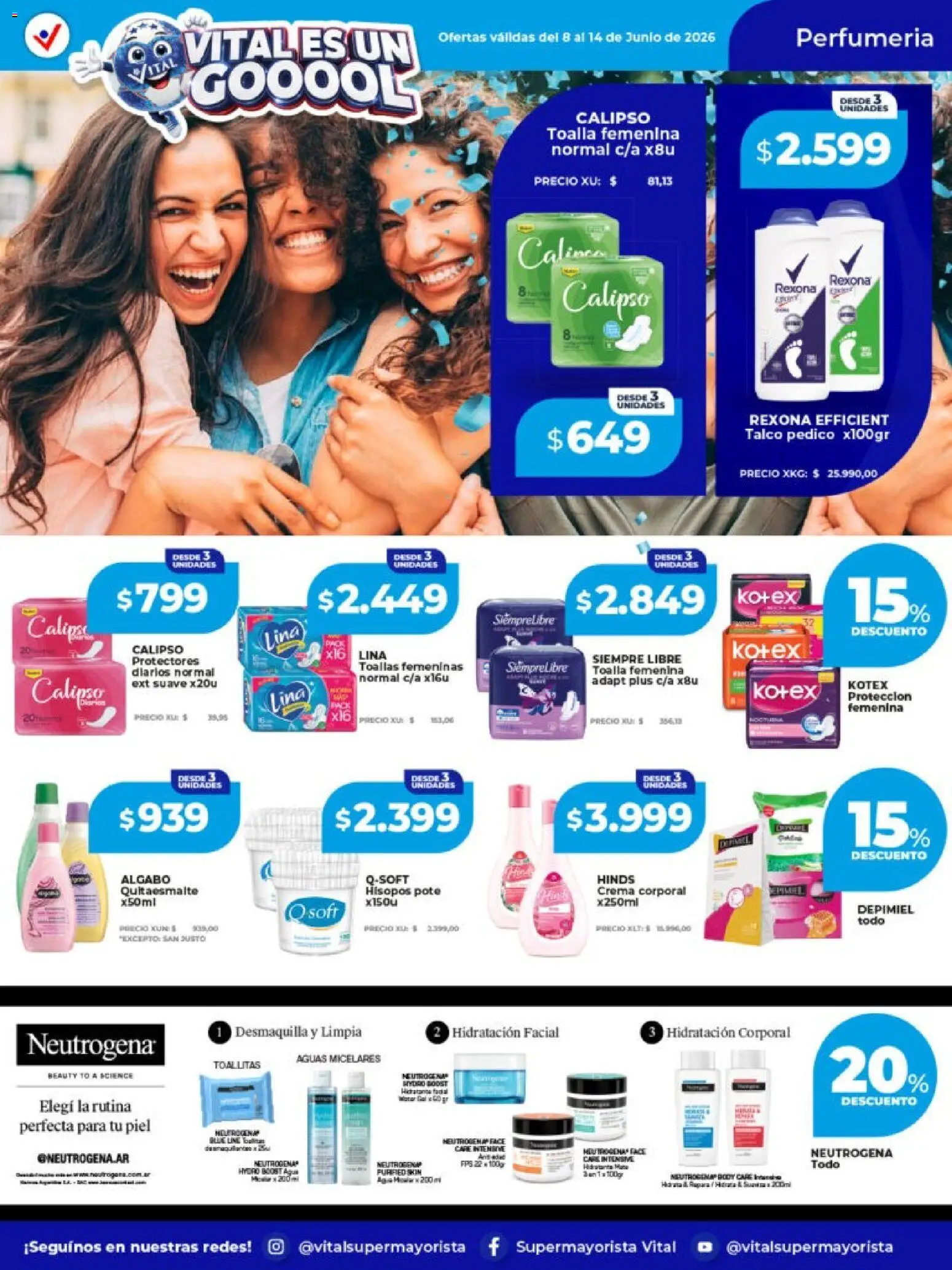 Vital ofertas │ válido desde el 08.06.2026 | Página: 5 | Productos: Toalla, Body, Toallas, Crema
