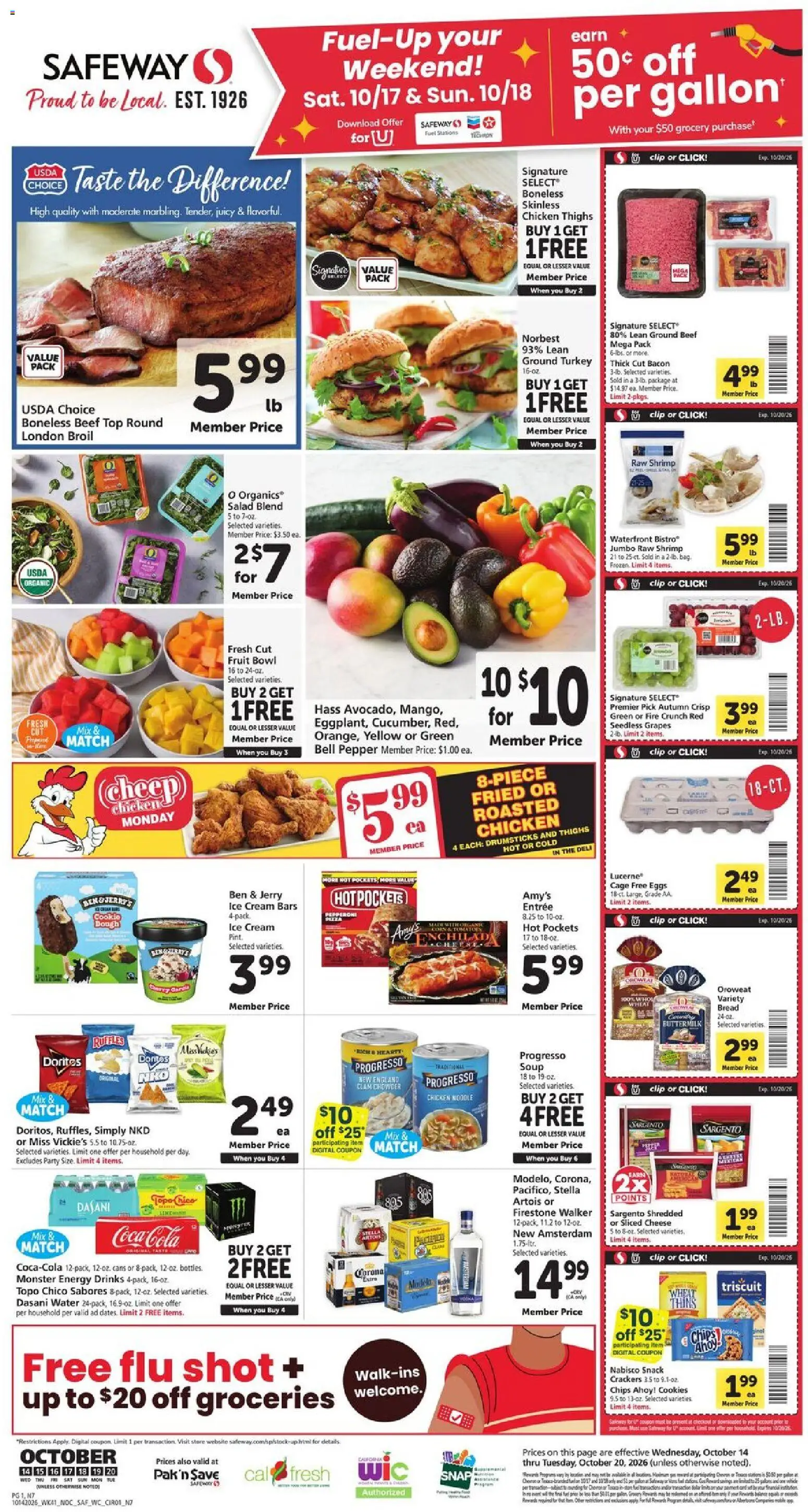 Safeway Weekly Ad - valid from 10/14/2026 | Page: 1