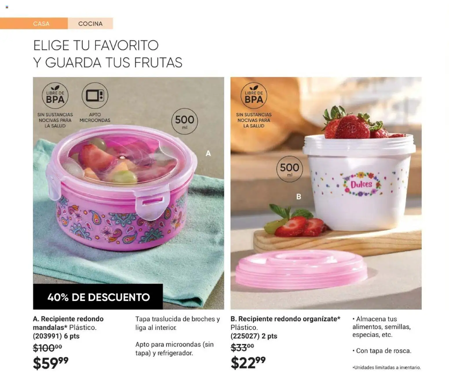 Nuevas ofertas de AVON válidas en toda la República Mexicana desde el 10/07/2026. ¡Encuentra las mejores ofertas en AVON Casa & Estilo 11 2026! | Página: 182