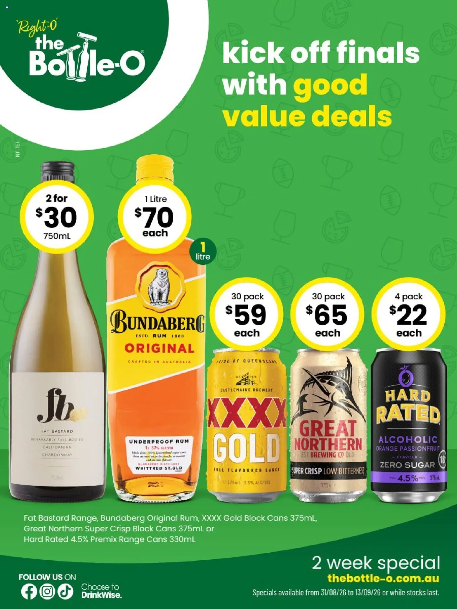 The Bottle-O catalogue - valid from 31/08/2026 | Page: 1 | Products: Passionfruit, Rum, Sugar