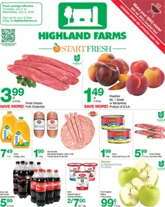 Preview of Highland Farms weekly flyer / circulaire from shop Highland Farms valid from Jul 2, 2026