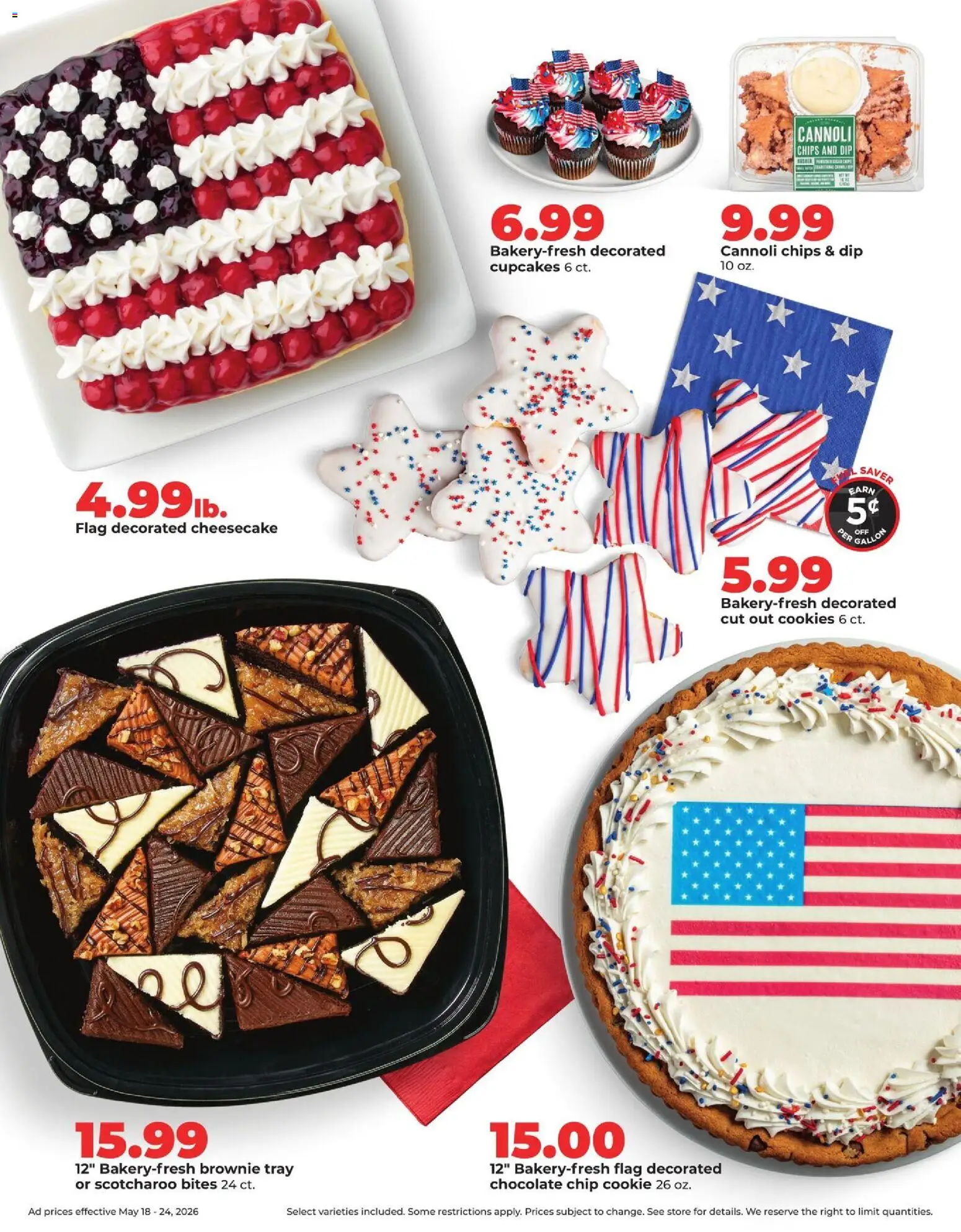 HyVee Weekly Ad - valid from 18.05.2026 | Page: 7 | Products: Chocolate, Chips, Cookies, Cheesecake