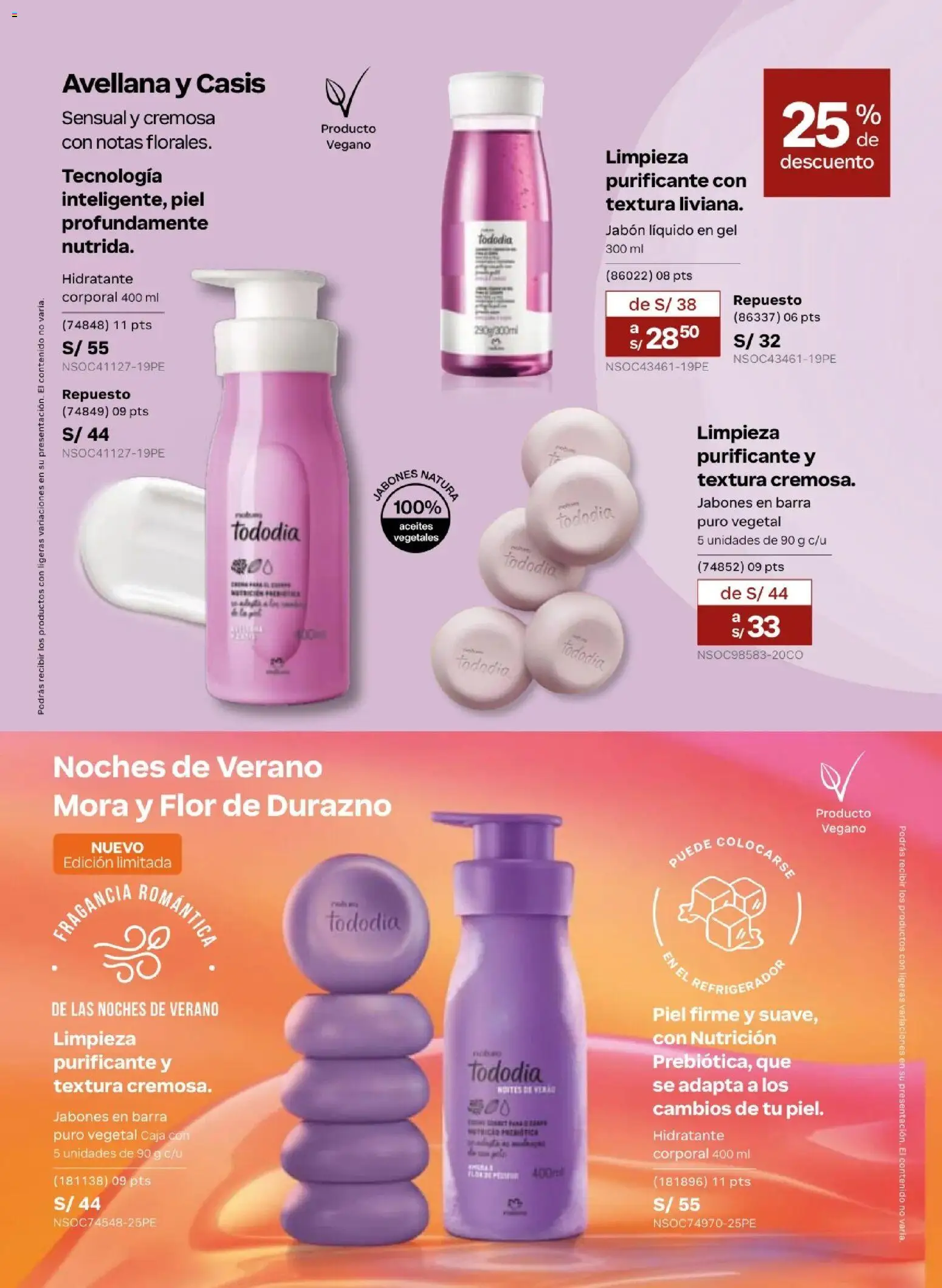 Catálogo Natura válido desde 31/03/2026 | Página: 111 | Productos: Jabón, Caja, Refrigerador, Fragancia