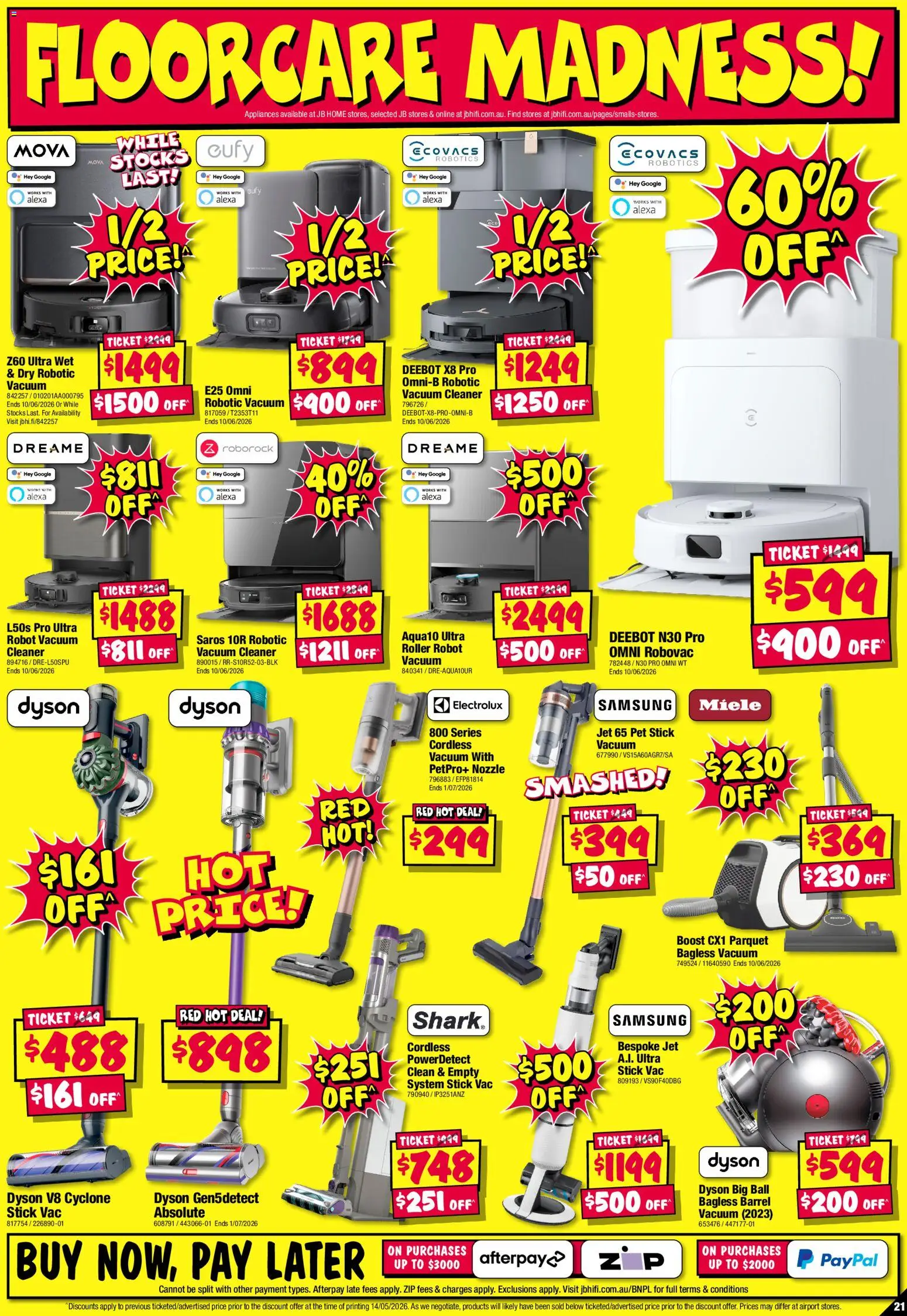 JB Hi-Fi catalogue - valid from 28.05.2026 | Page: 21 | Products: Cleaner, Vacuum cleaner, Robot