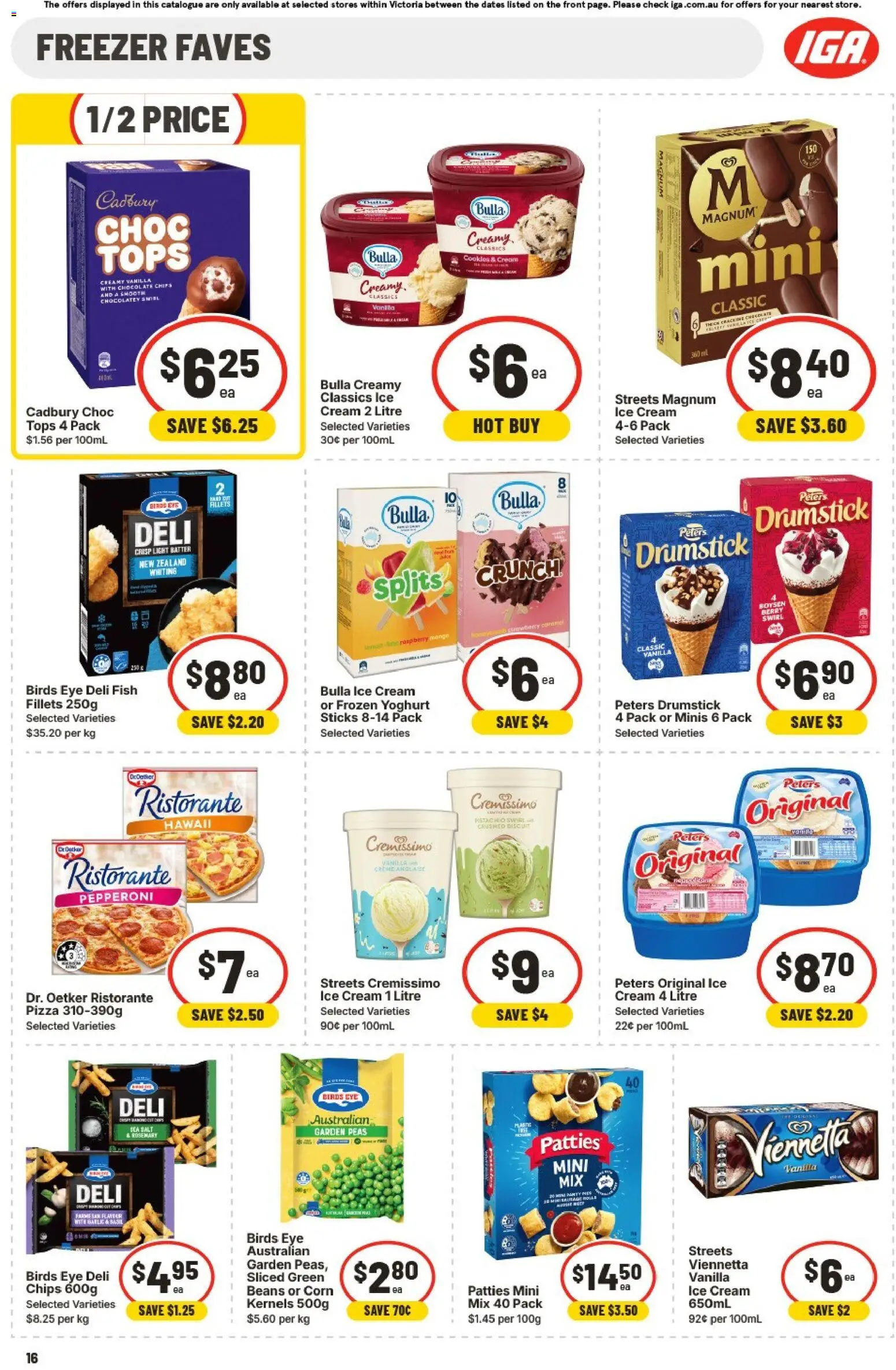 IGA catalogue - valid from 27/07/2026 | Page: 22 | Products: Chocolate, Ice cream, Raspberry, Freezer