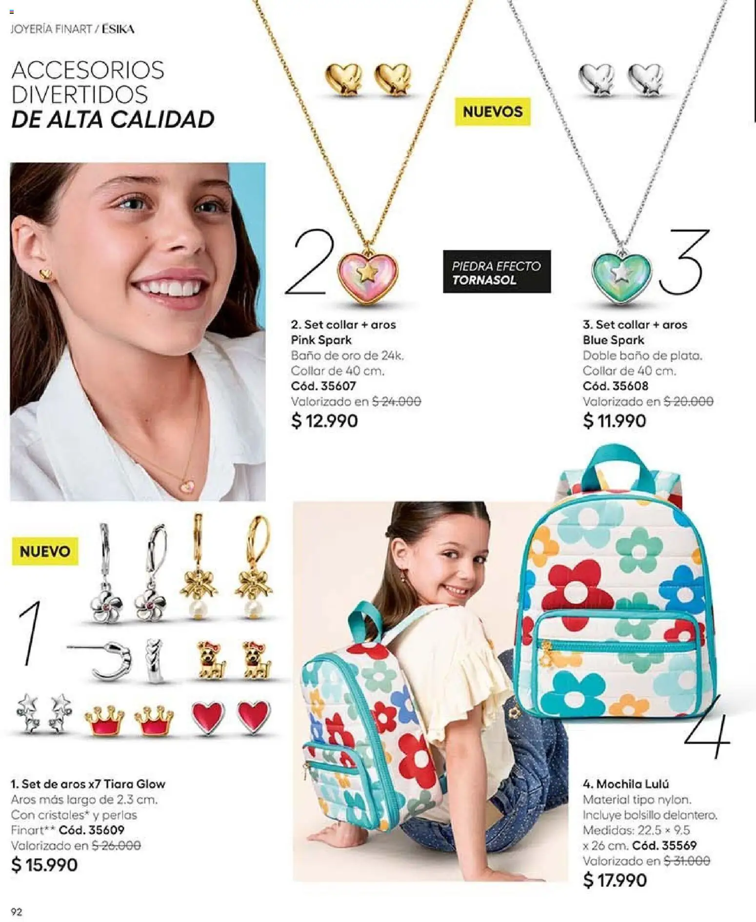 Catálogo Ésika Campaña 16 │ válido desde el 28.09.2026 | Página: 108 | Productos: Baño, Collar, Aros, Mochila