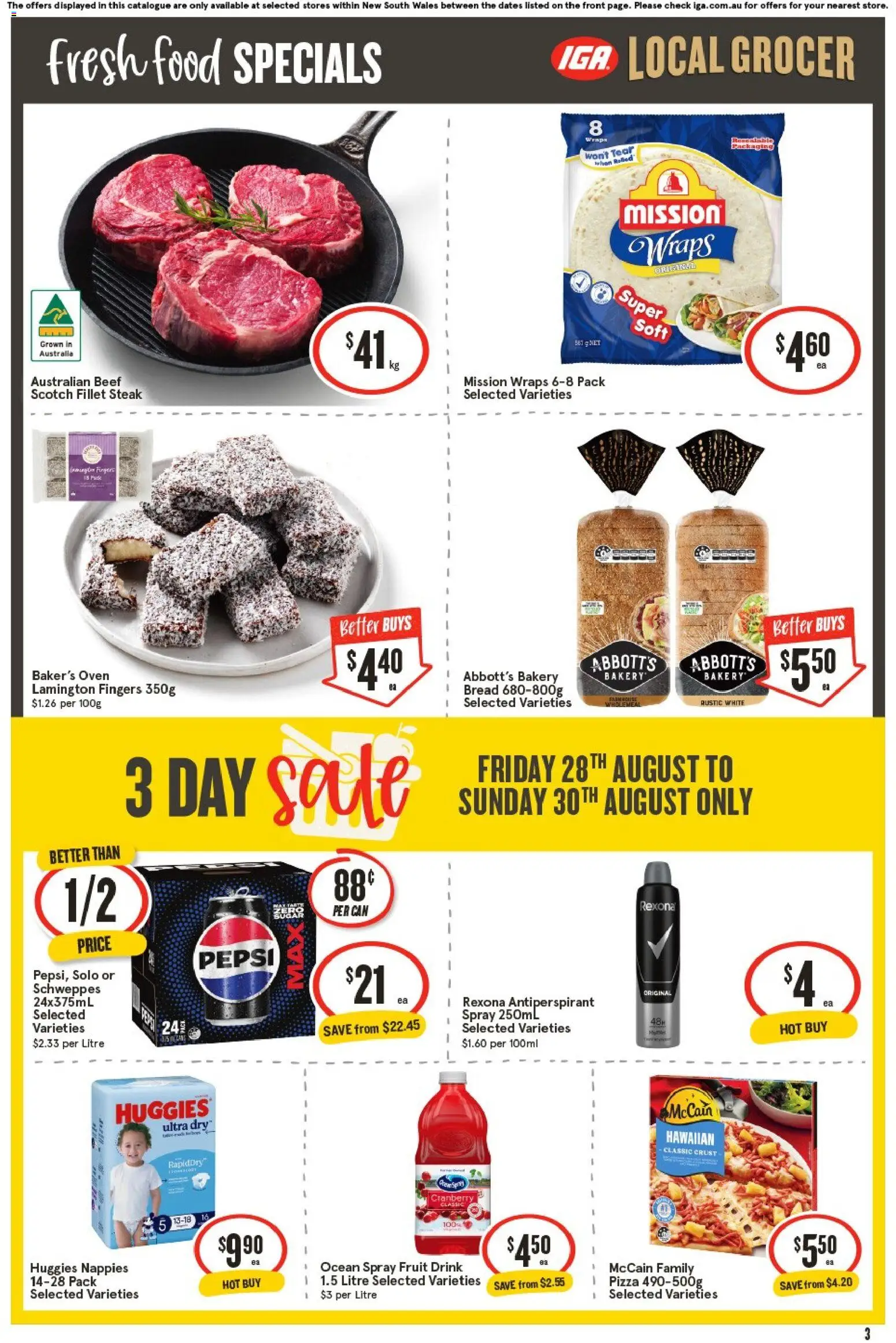 IGA catalogue - valid from 26/08/2026 | Page: 3 | Products: Jim Beam, Alcohol, Whiskey, Turkey