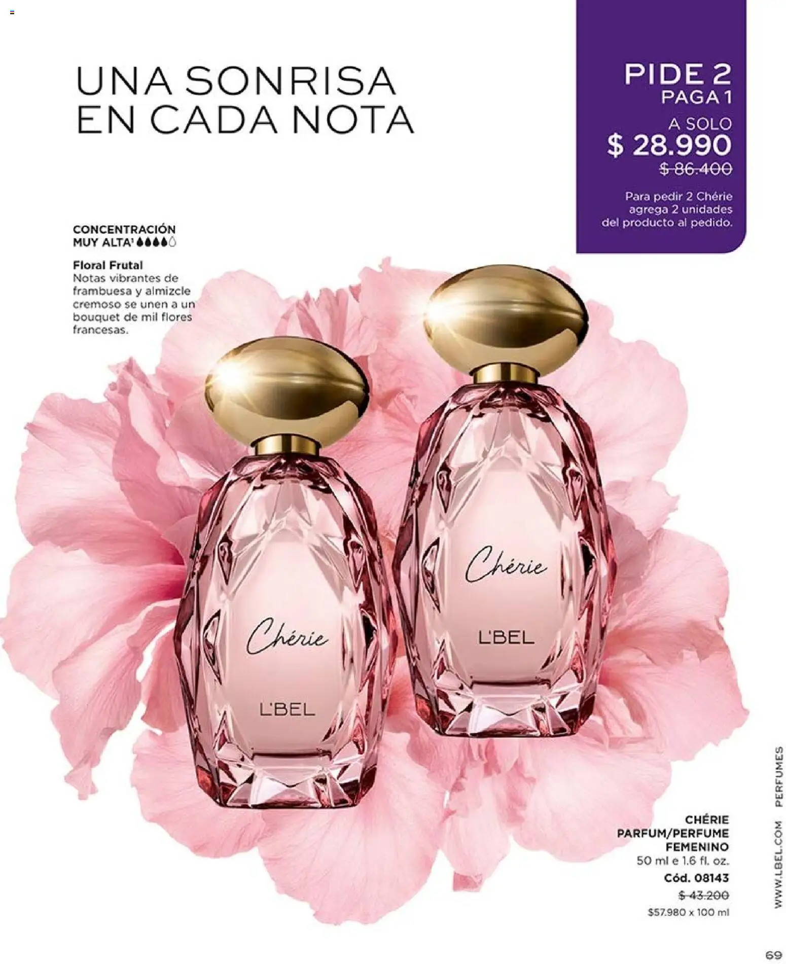 Catálogo L'Bel Campaña 15 │ válido desde el 06.09.2026 | Página: 69 | Productos: Perfumes, Flores