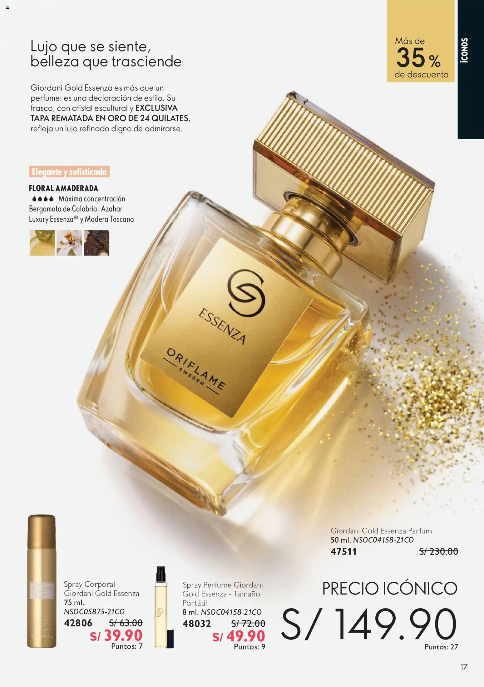 Catálogo Oriflame válido desde 12/09/2026 | Página: 17 | Productos: Tapa, Perfume