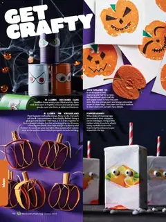 Preview of Woolworths Oktober magazine - valid from 01/10/2026 | Page: 110 | Products: Straws, Pumpkin, Glue, Strips