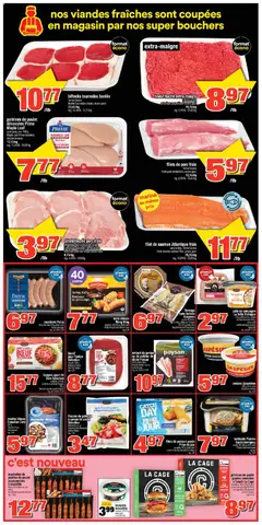 Preview of Super C weekly flyer / circulaire from shop Super C valid from 11.06.2026 | Page: 6 | Products: Flakes, Chicken breasts, Cheese, Pork