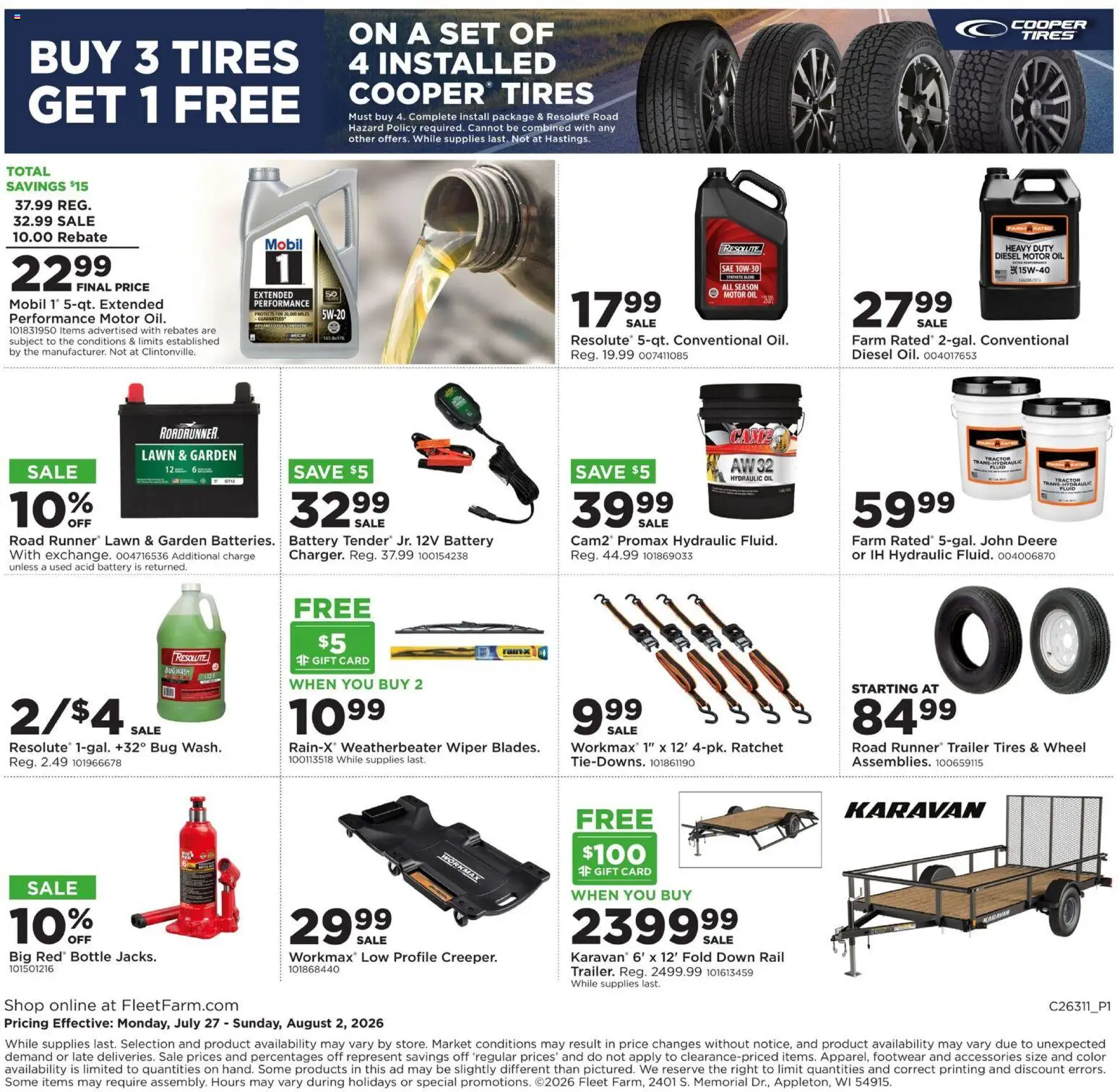 Mills Fleet Farm Weekly Ad - valid from 07/27/2026 | Page: 28
