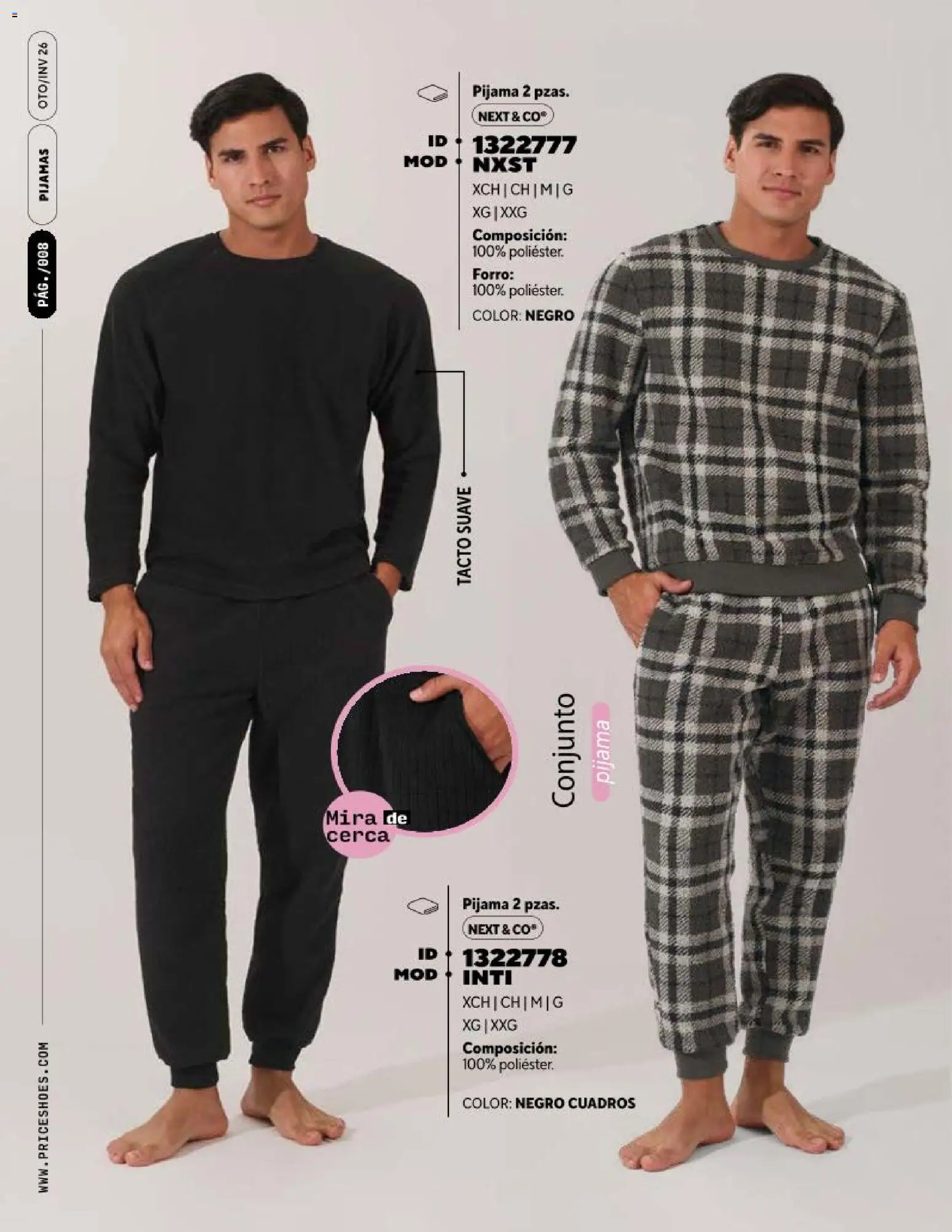 Nuevas ofertas de Price Shoes válidas en toda la República Mexicana desde el 07/10/2026. ¡Encuentra las mejores ofertas en Price Shoes catálogo Pijamas! | Página: 8