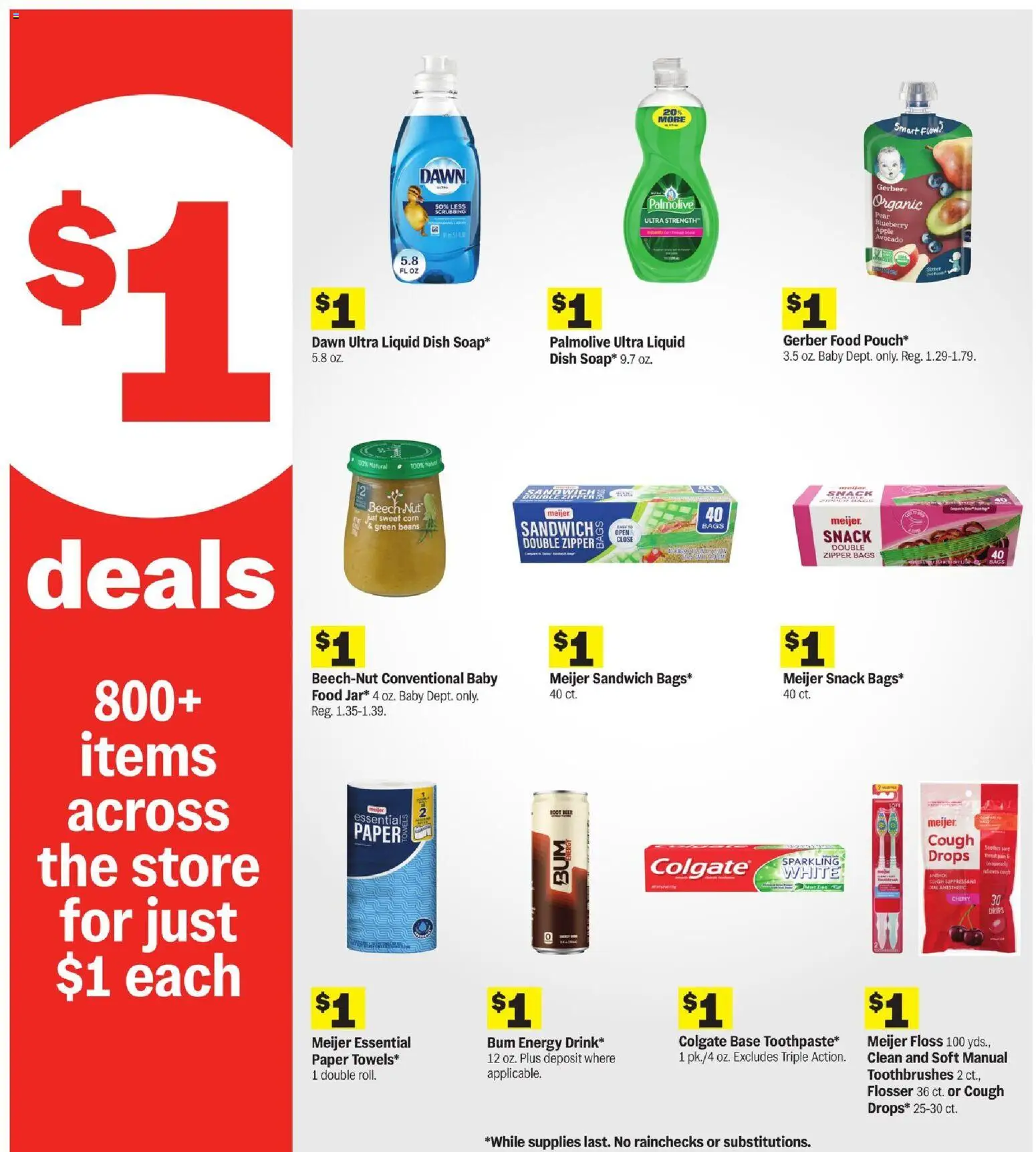 Meijer Weekly Ad - MI - valid from 09/23/2026 | Page: 10 | Products: Corn, Avocado, Pear, Beans