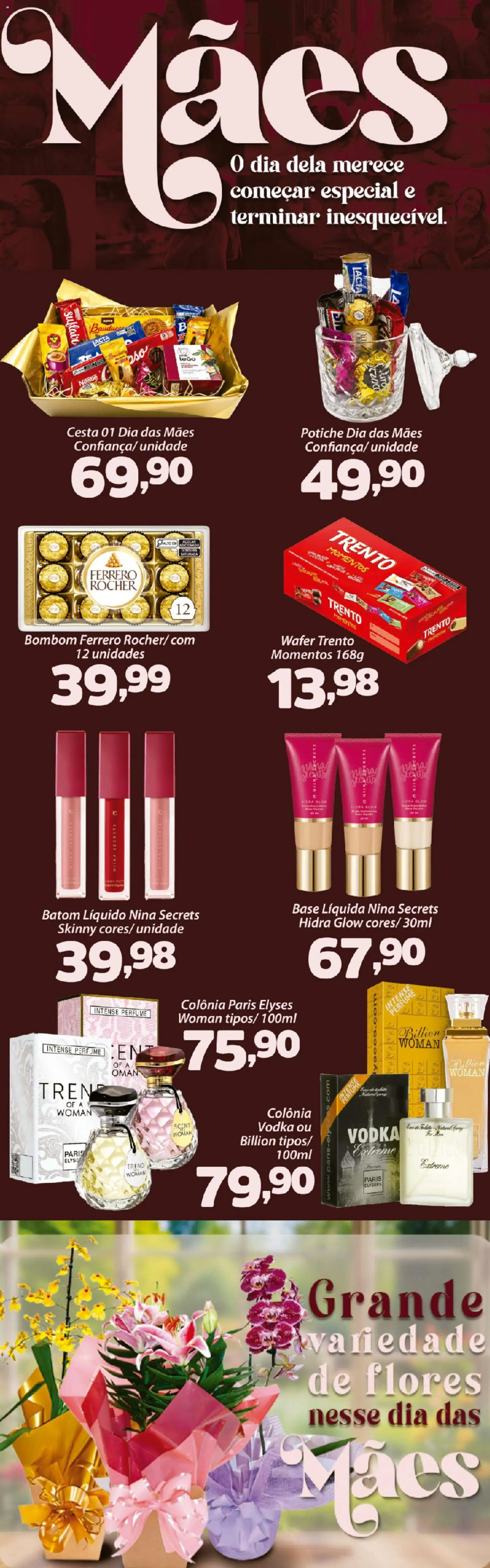 Confiança Folheto - válido de 05.05.2026 | Página: 5 | Produtos: Flores, Base, Ferrero Rocher, Bombom