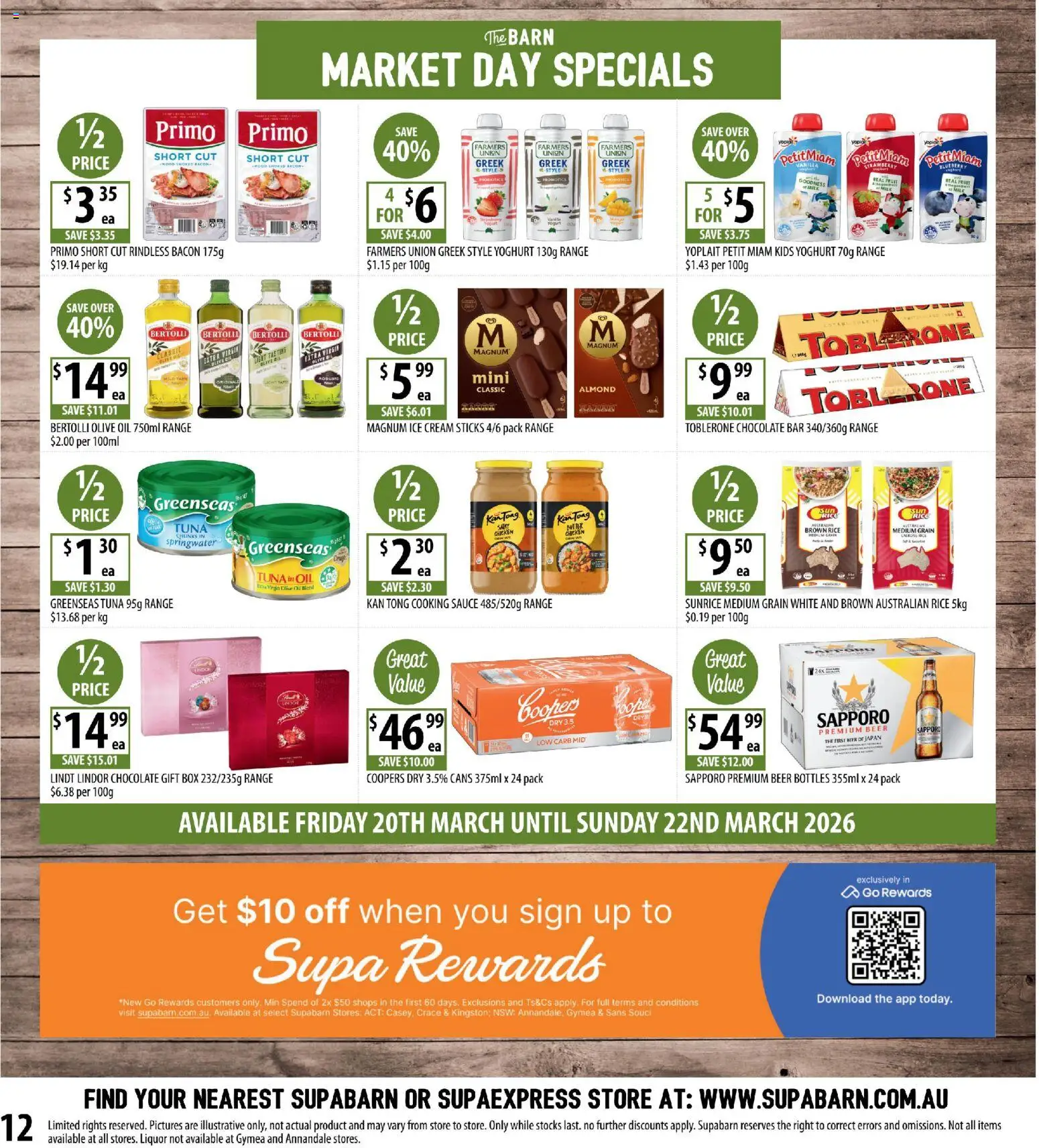 Supabarn catalogue - valid from 18.03.2026 | Page: 12 | Products: Oil, Cream, Sauce, Tuna